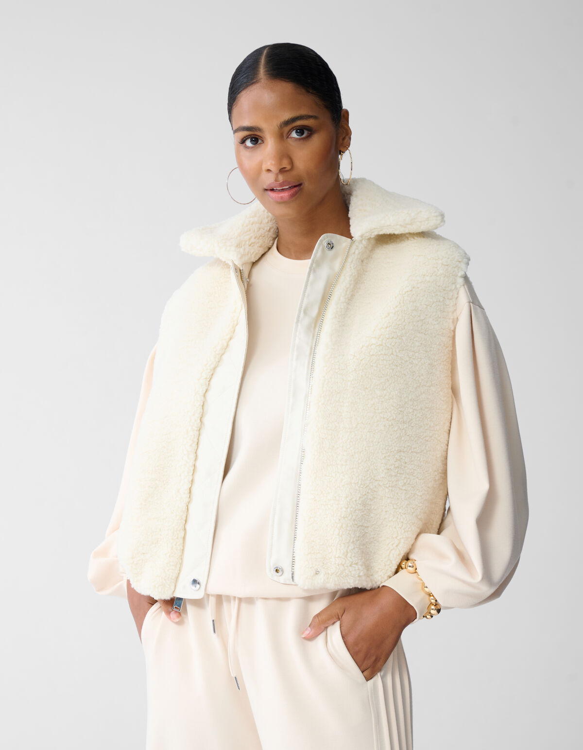 Wendbare Weste in gebrochenem Wei&szlig; SHOEBY WOMEN