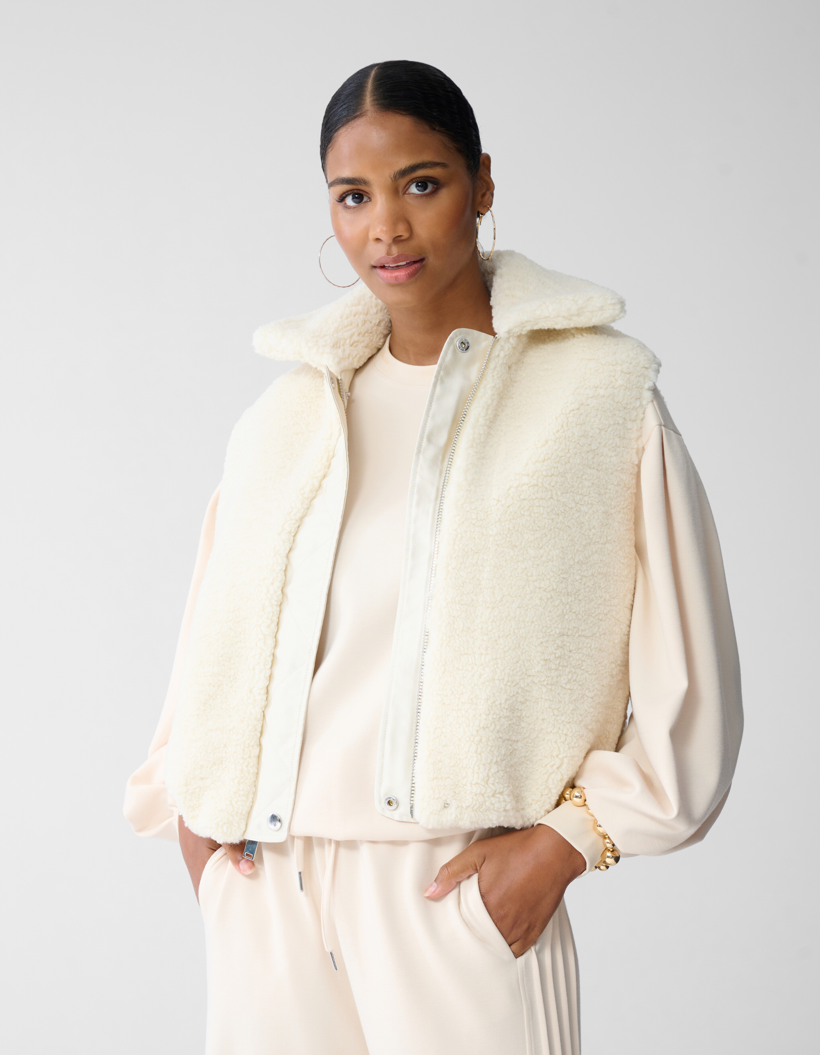 Wendbare Weste in gebrochenem Wei&szlig; SHOEBY WOMEN