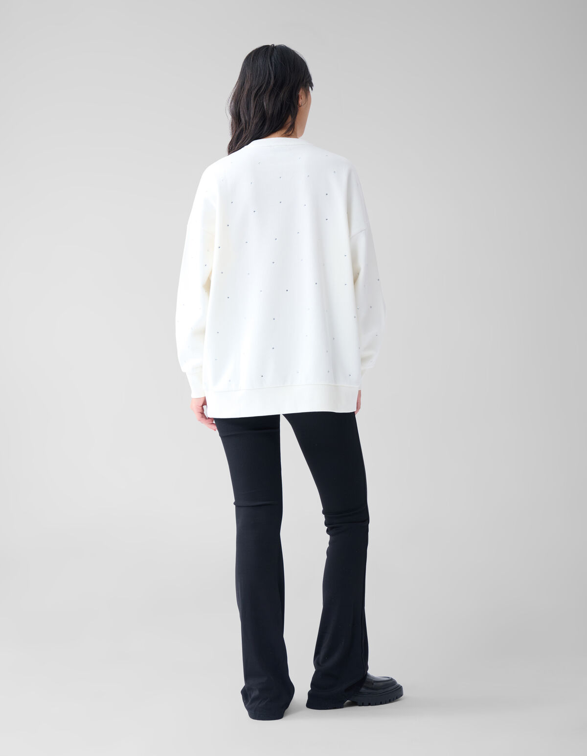 Allover-Strass-Pullover Off White SHOEBY WOMEN