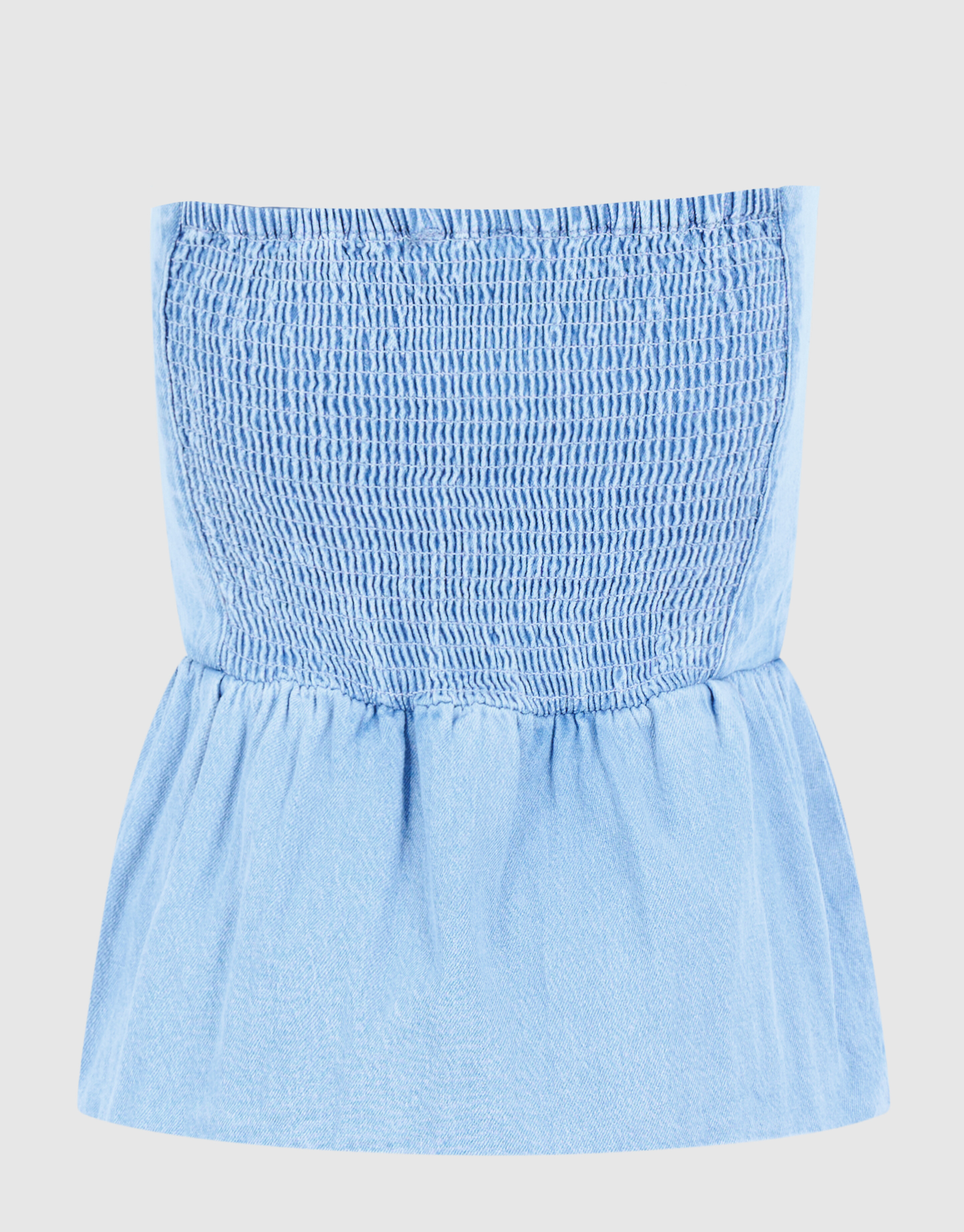 Tr&auml;gerloses Jeans-Top Blau SHOEBY WOMEN