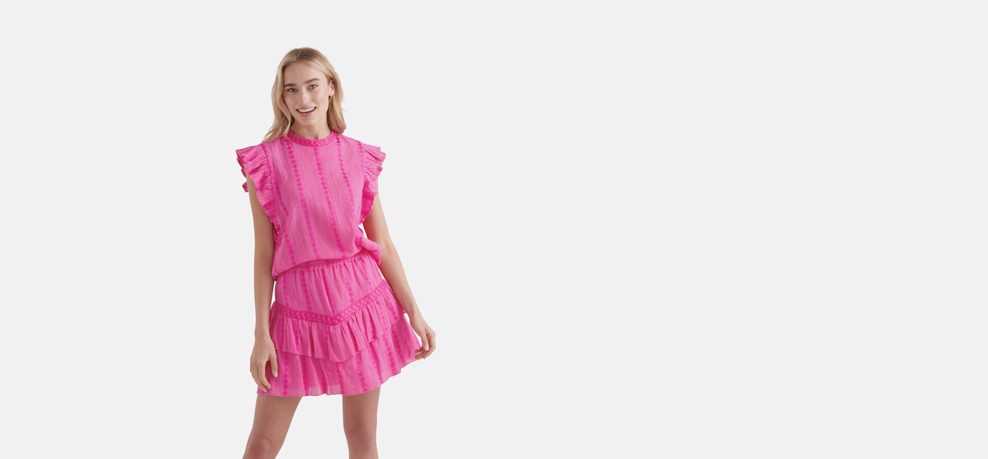 Tape Detail Top Pink By Nicolette SHOEBY WOMEN