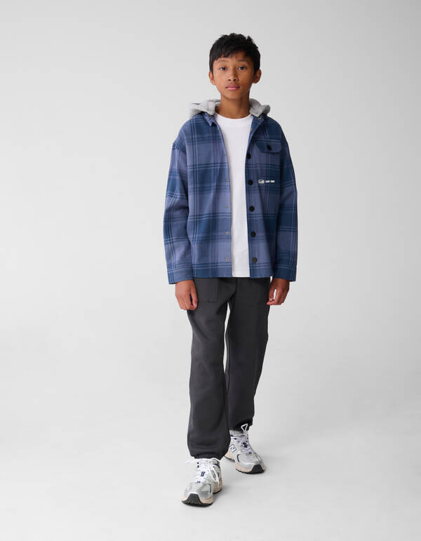 Karo-Pocket-Overshirt Blau SHOEBY BOYS