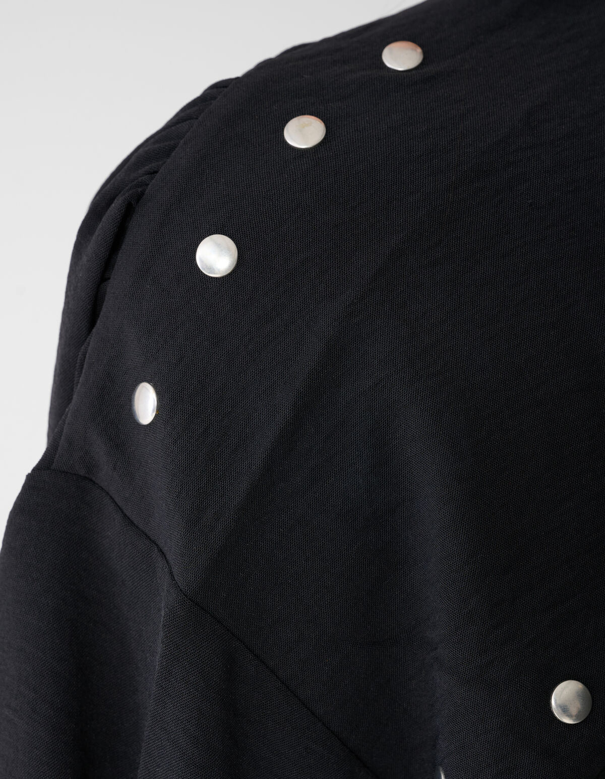 Twist-Studs-Bluse Schwarz SHOEBY WOMEN