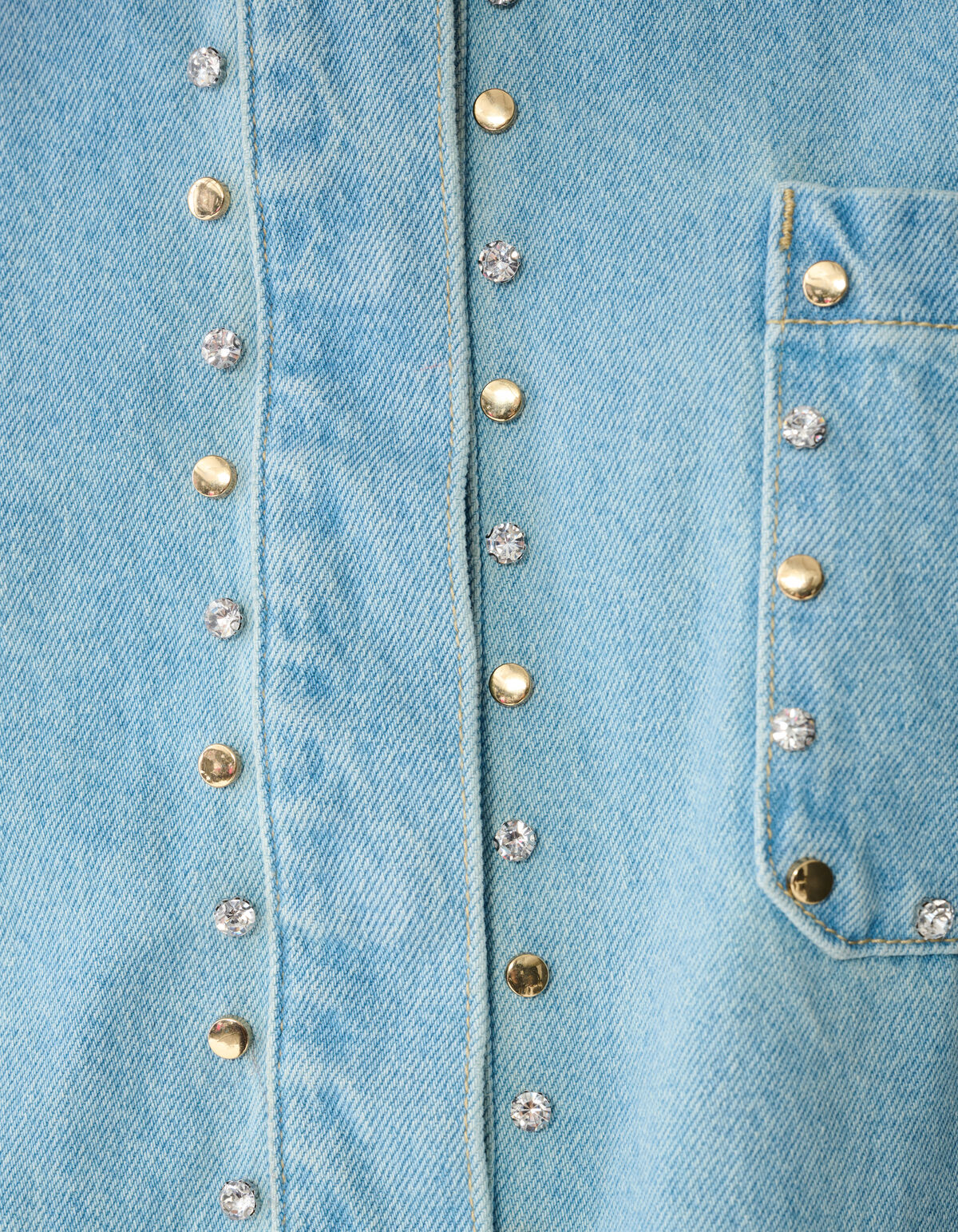 Strass-Jeansjacke gebleicht SHOEBY WOMEN