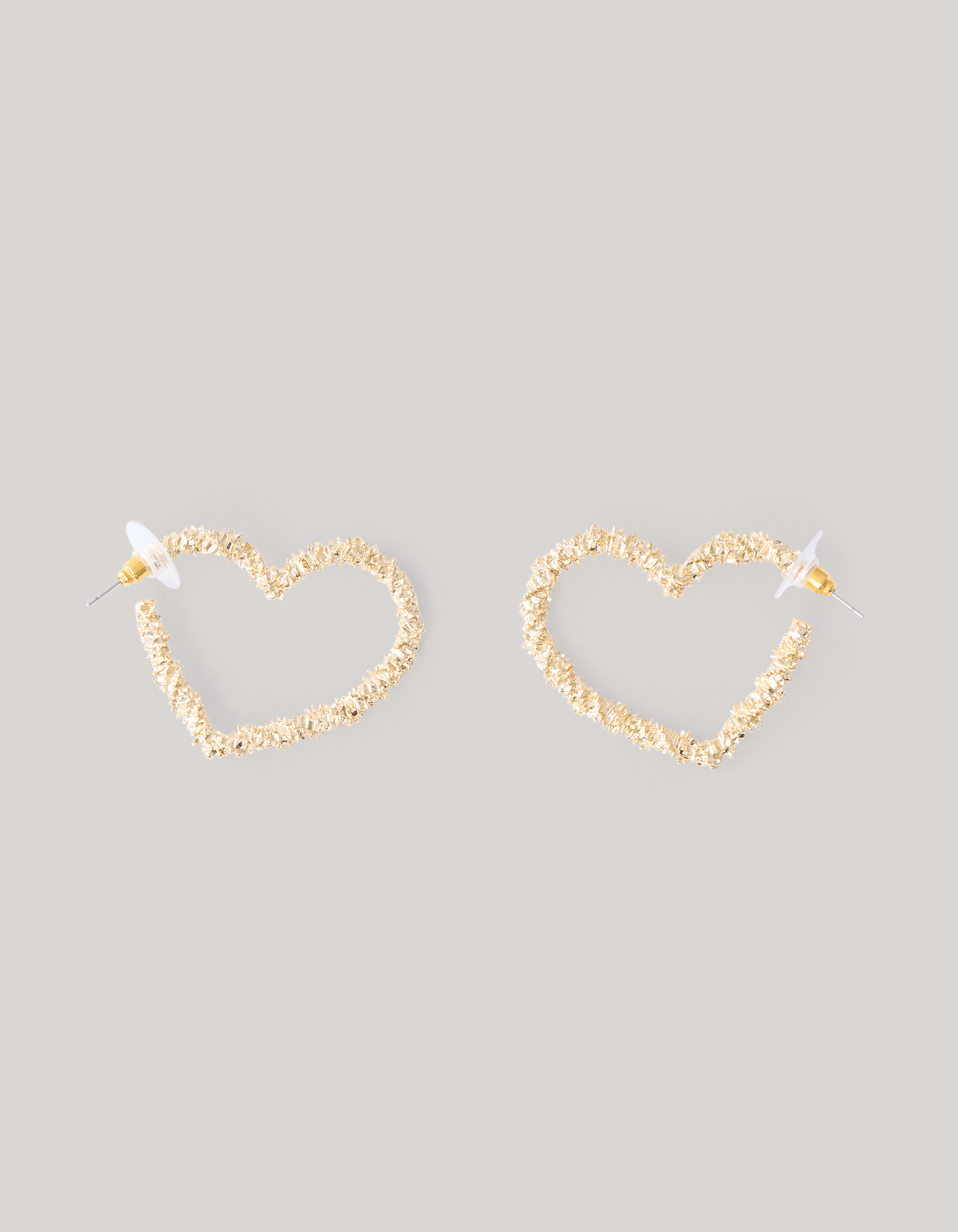 Herz-Ohrringe Gold SHOEBY ACCESSOIRES