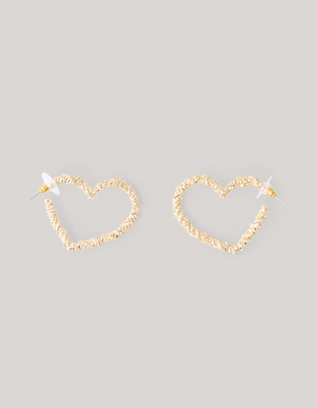Herz-Ohrringe Gold SHOEBY ACCESSOIRES