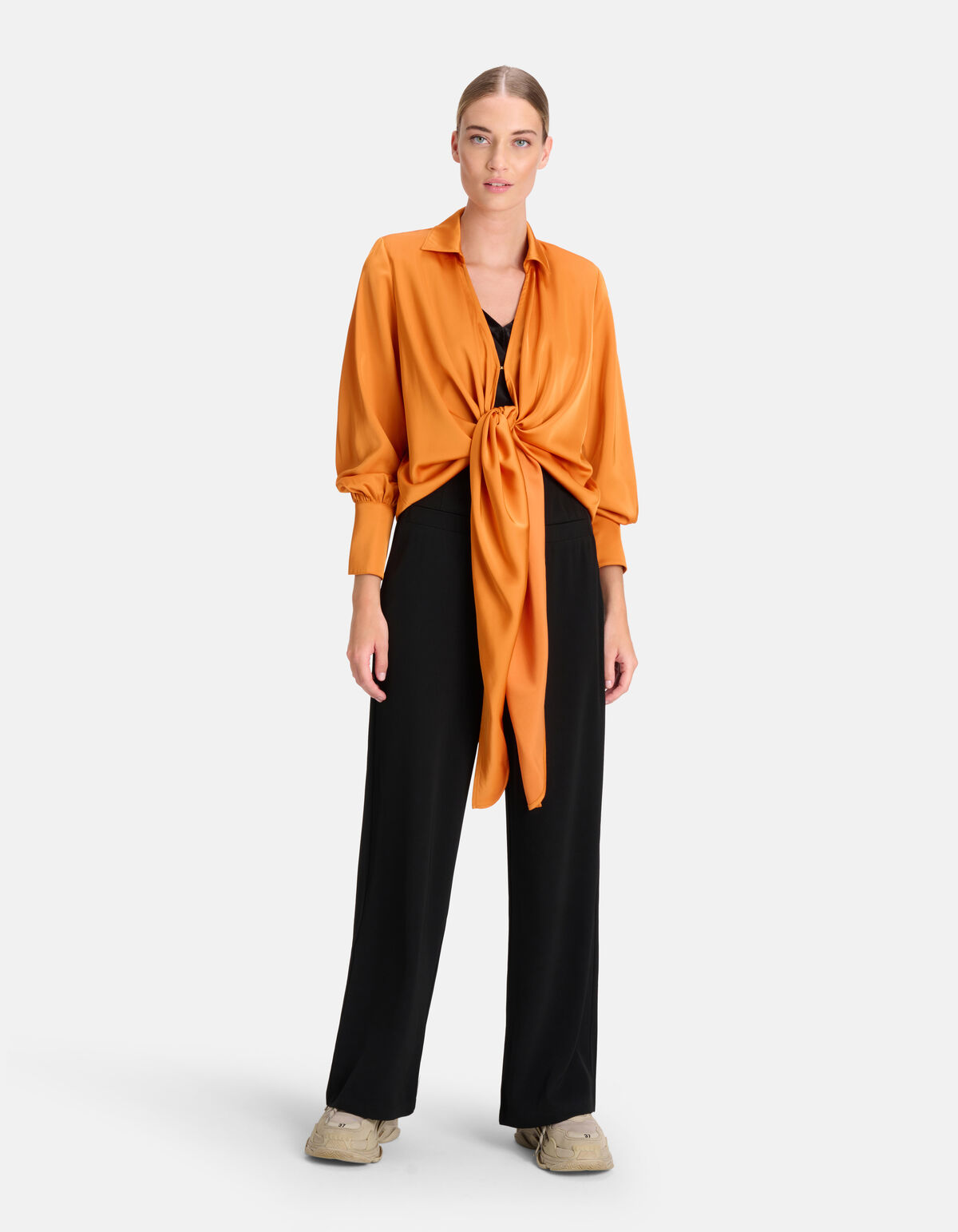 Satin-Bluse Orange By Mieke SHOEBY WOMEN