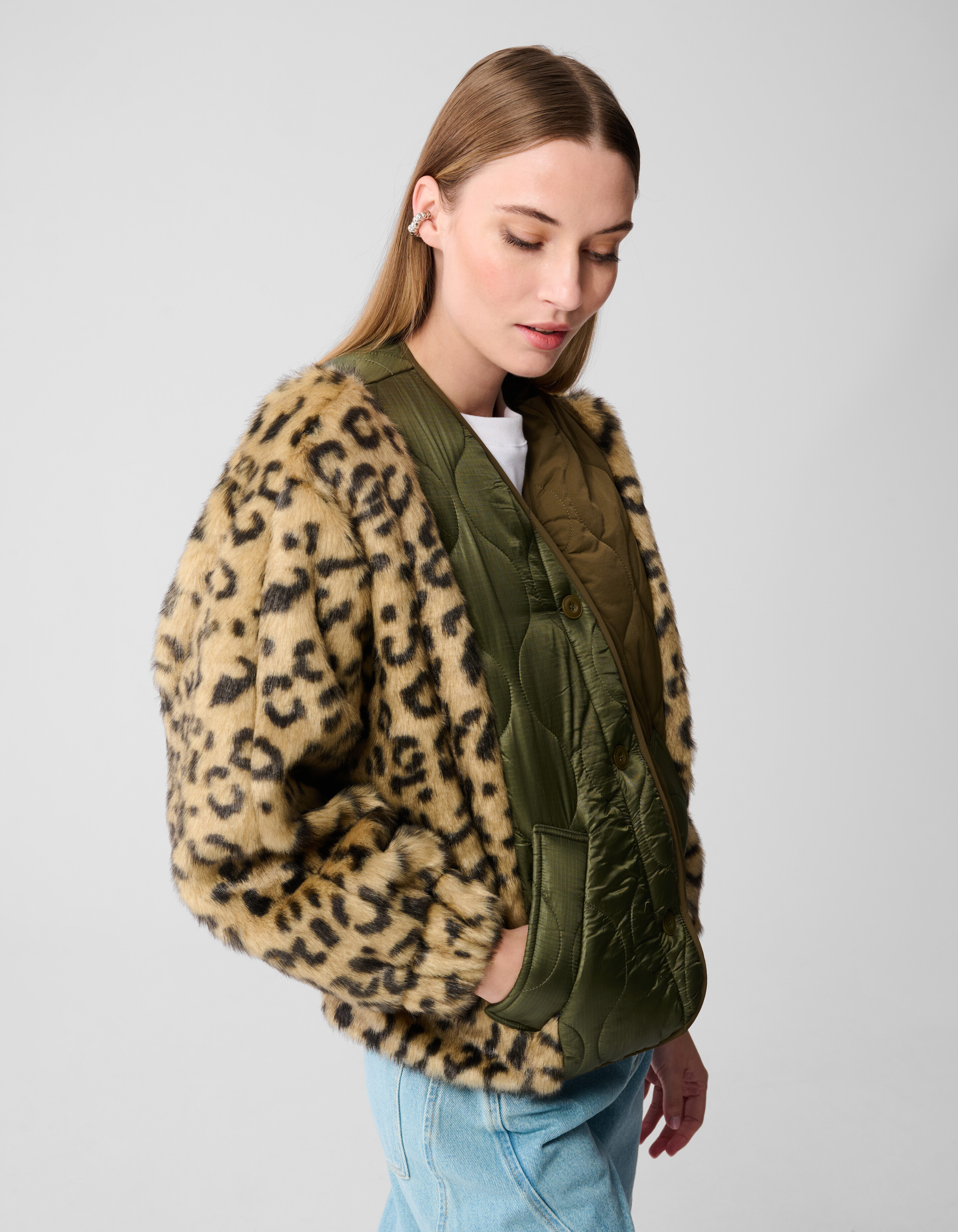 Multi Mix Leopard Jack Dunkelgrün SHOEBY WOMEN