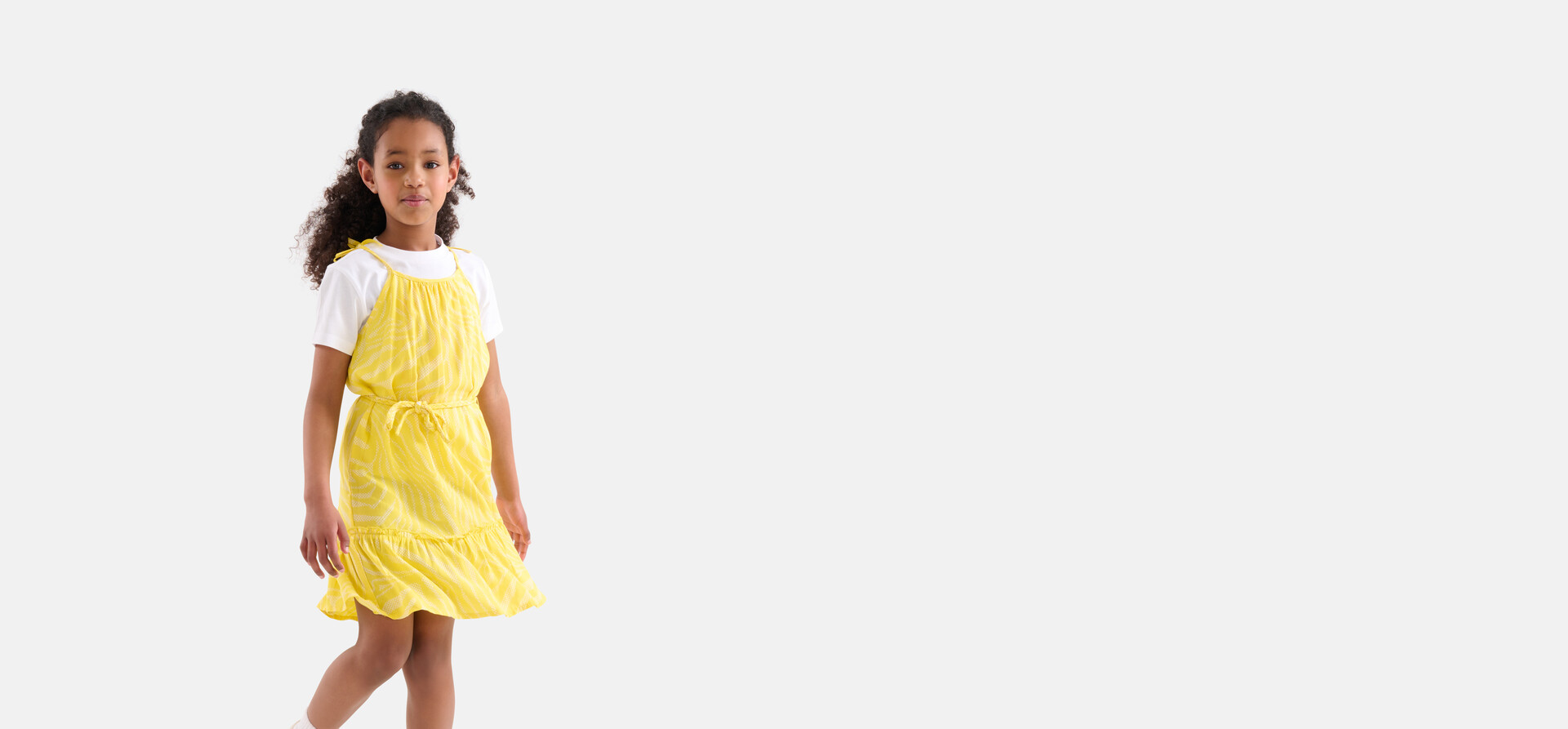 Zebra Print Kleid Gelb SHOEBY GIRLS