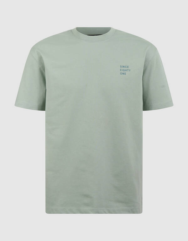 Text T-Shirt Hellgr&uuml;n SHOEBY MEN
