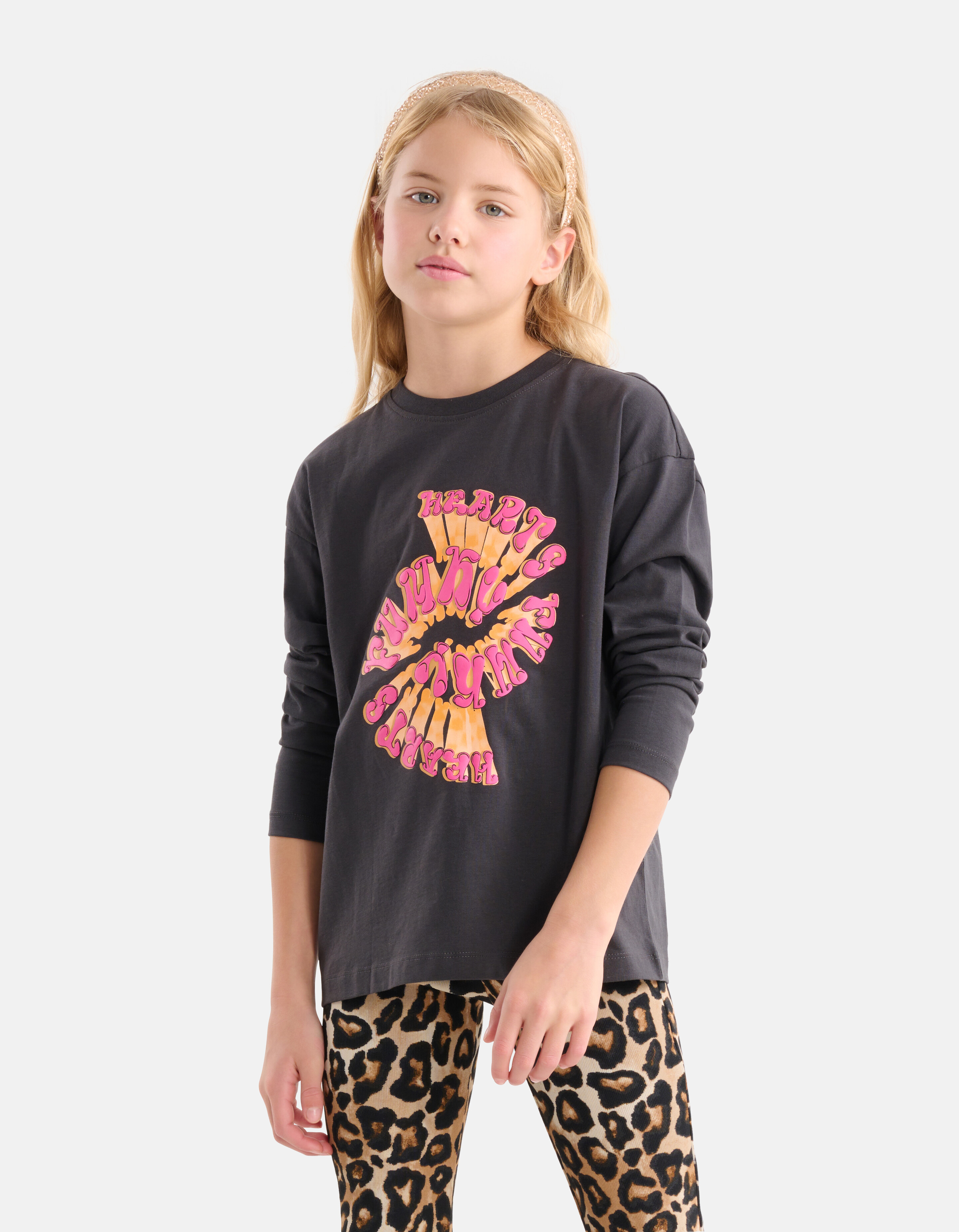 Artwork Longsleeve Dunkelgrau SHOEBY GIRLS