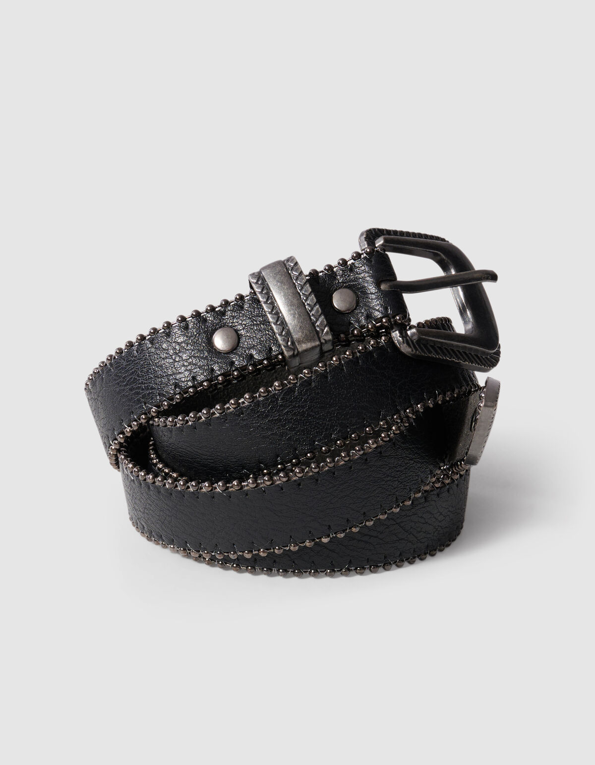 Ball Chain G&uuml;rtel Schwarz/Silber SHOEBY ACCESSOIRES