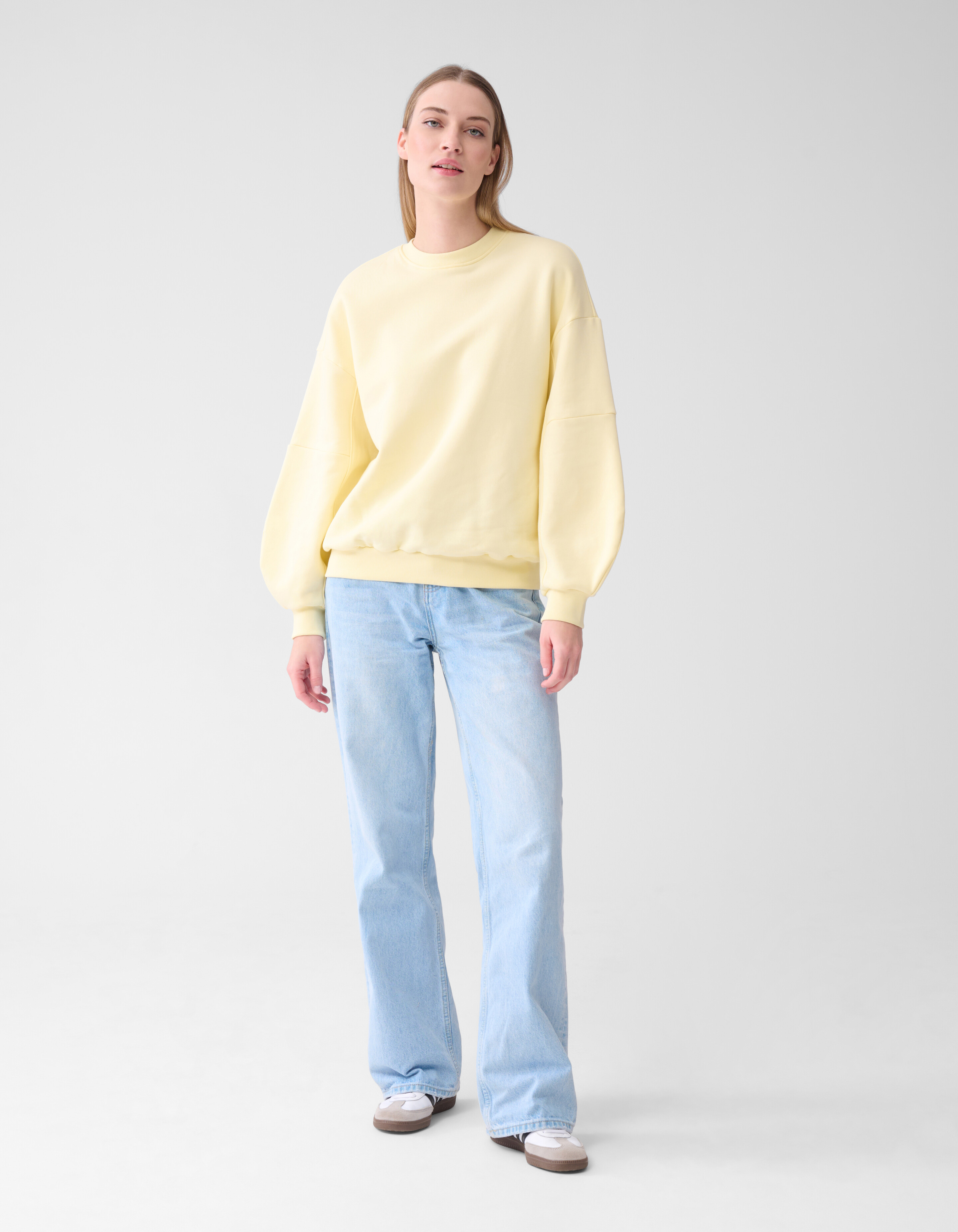 Pullover mit großen Ärmeln Hellgelb SHOEBY WOMEN