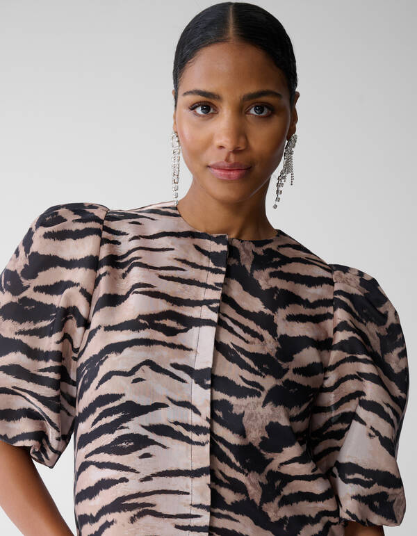 Puff Tiger Bluse Hellbraun SHOEBY WOMEN