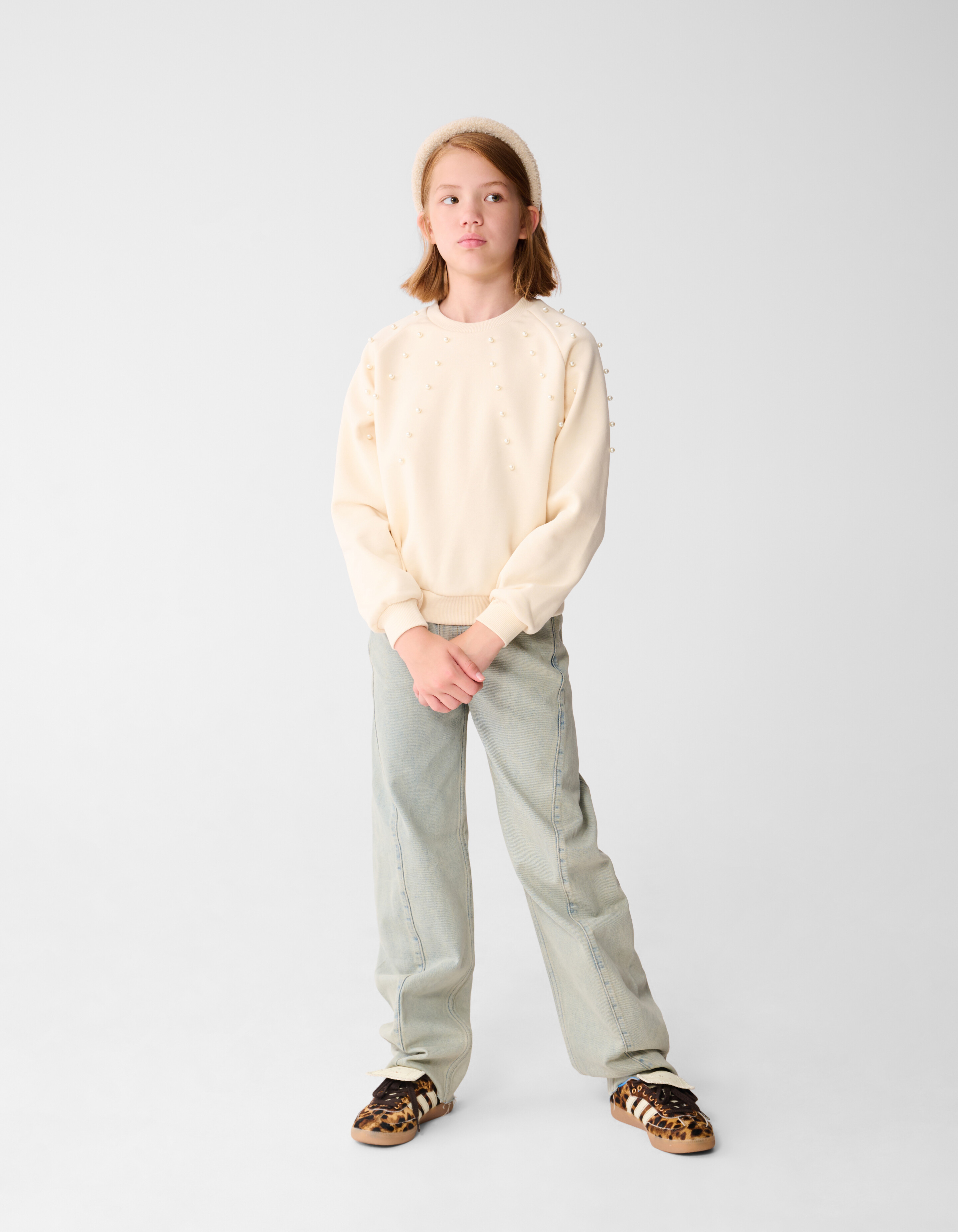 Parel Sweater Gebrochen Weiß SHOEBY GIRLS