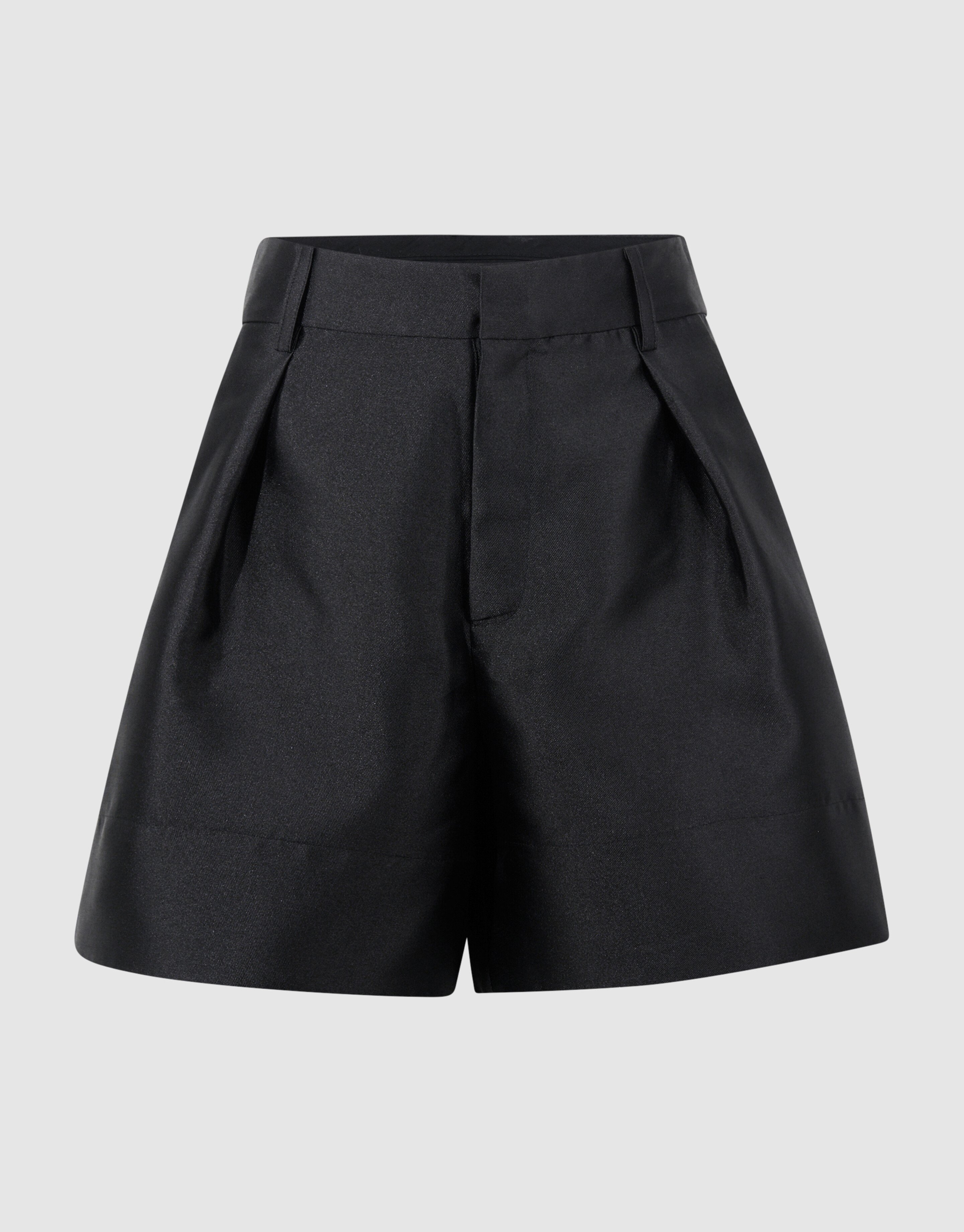 Satin Twill Shorts Black SHOEBY WOMEN