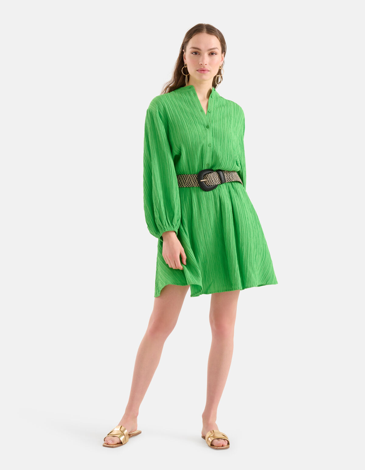 Struktur Kleid Grün SHOEBY WOMEN