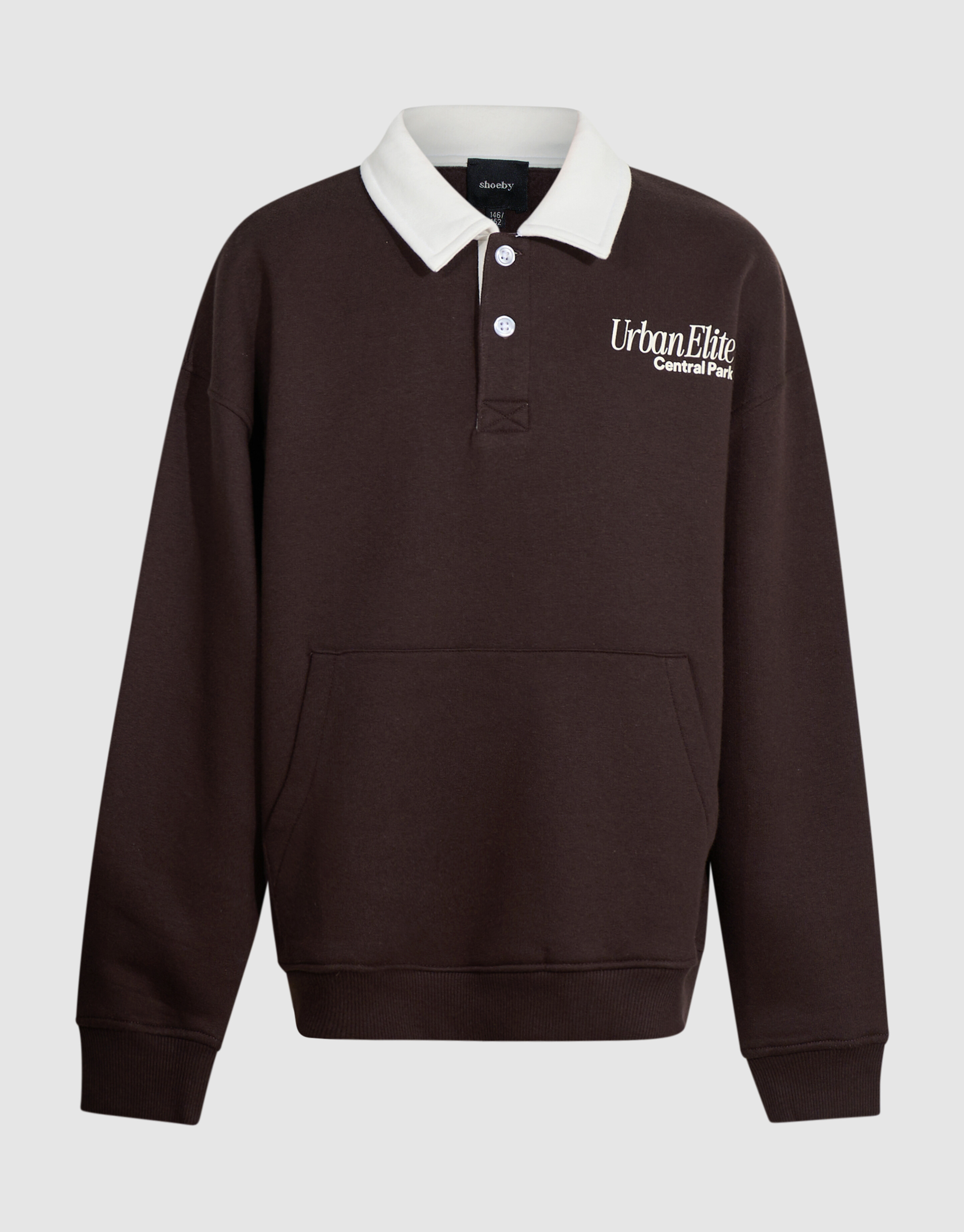 Pocket Polo Sweater Dunkelbraun SHOEBY BOYS