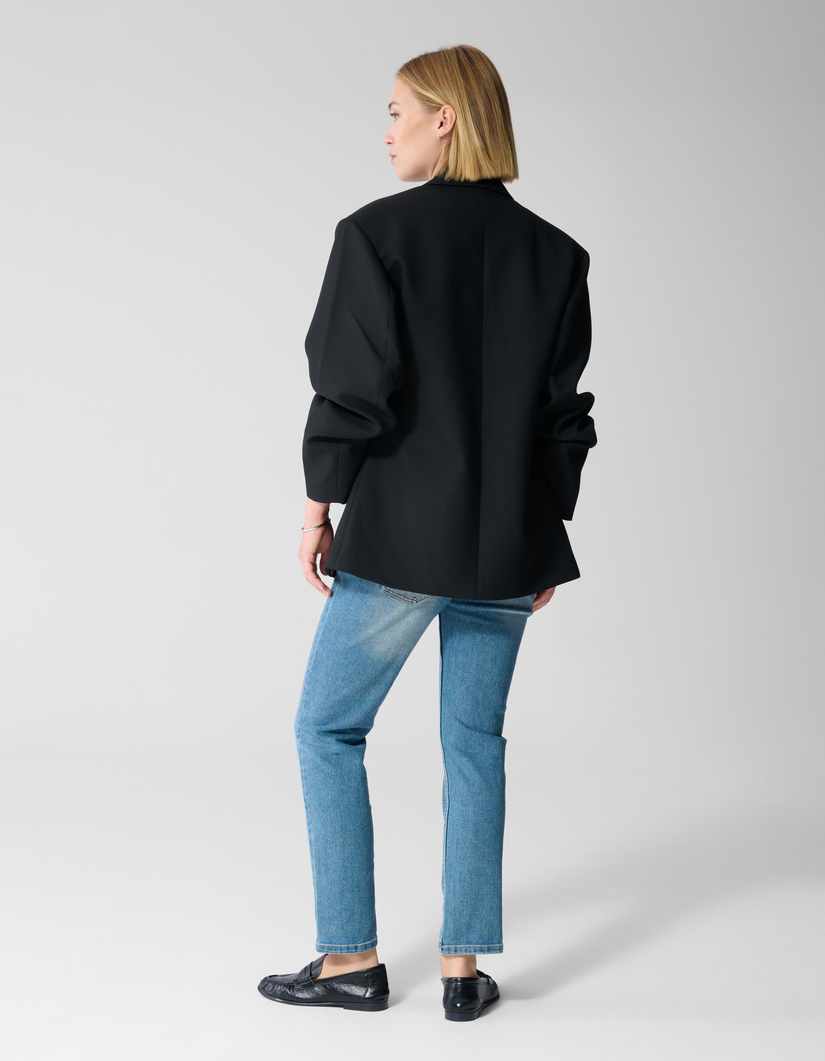 Oversized Shoulder Blazer Schwarz By Lonneke SHOEBY WOMEN