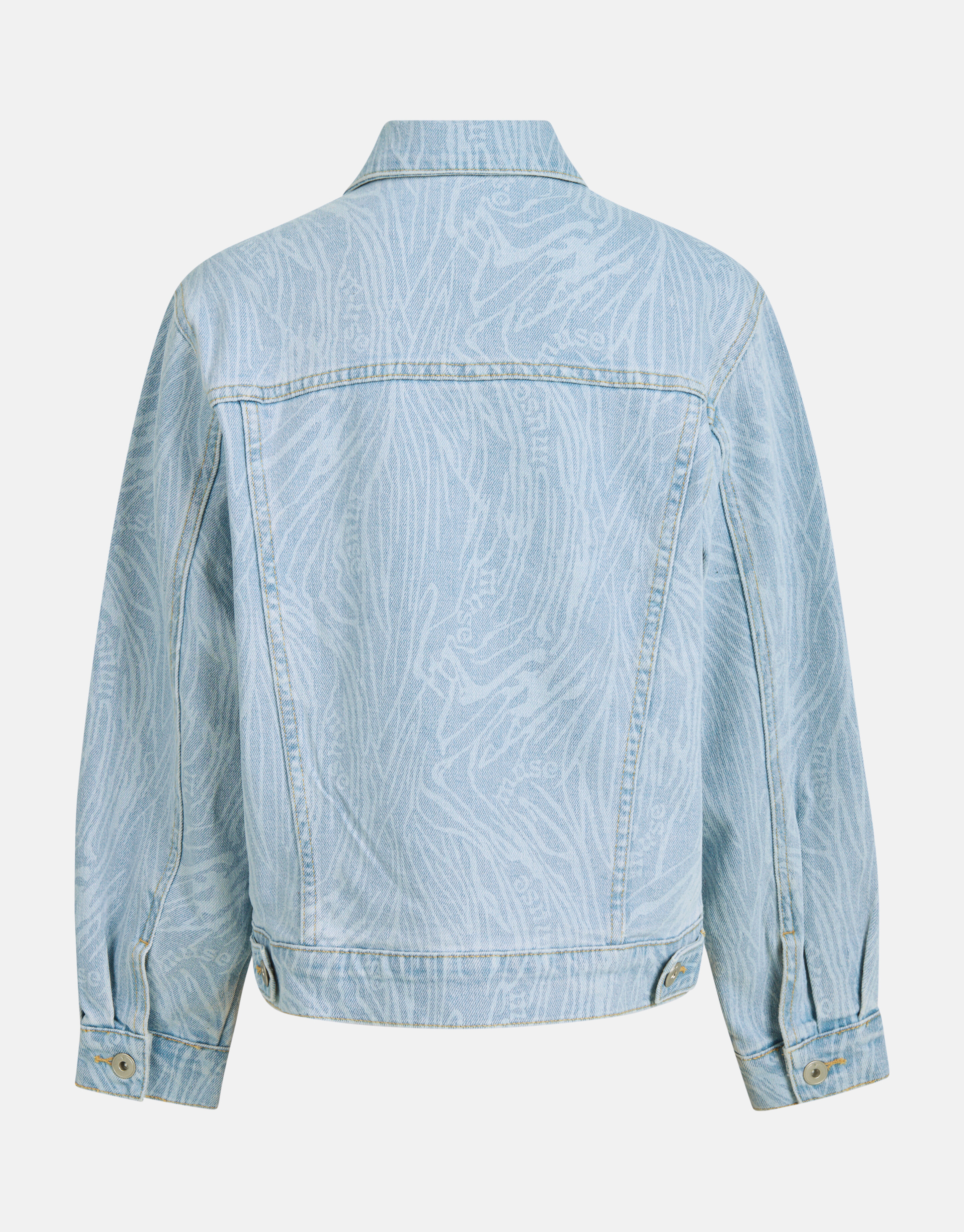 Swirl Print Denim Jack Bleached SHOEBY GIRLS