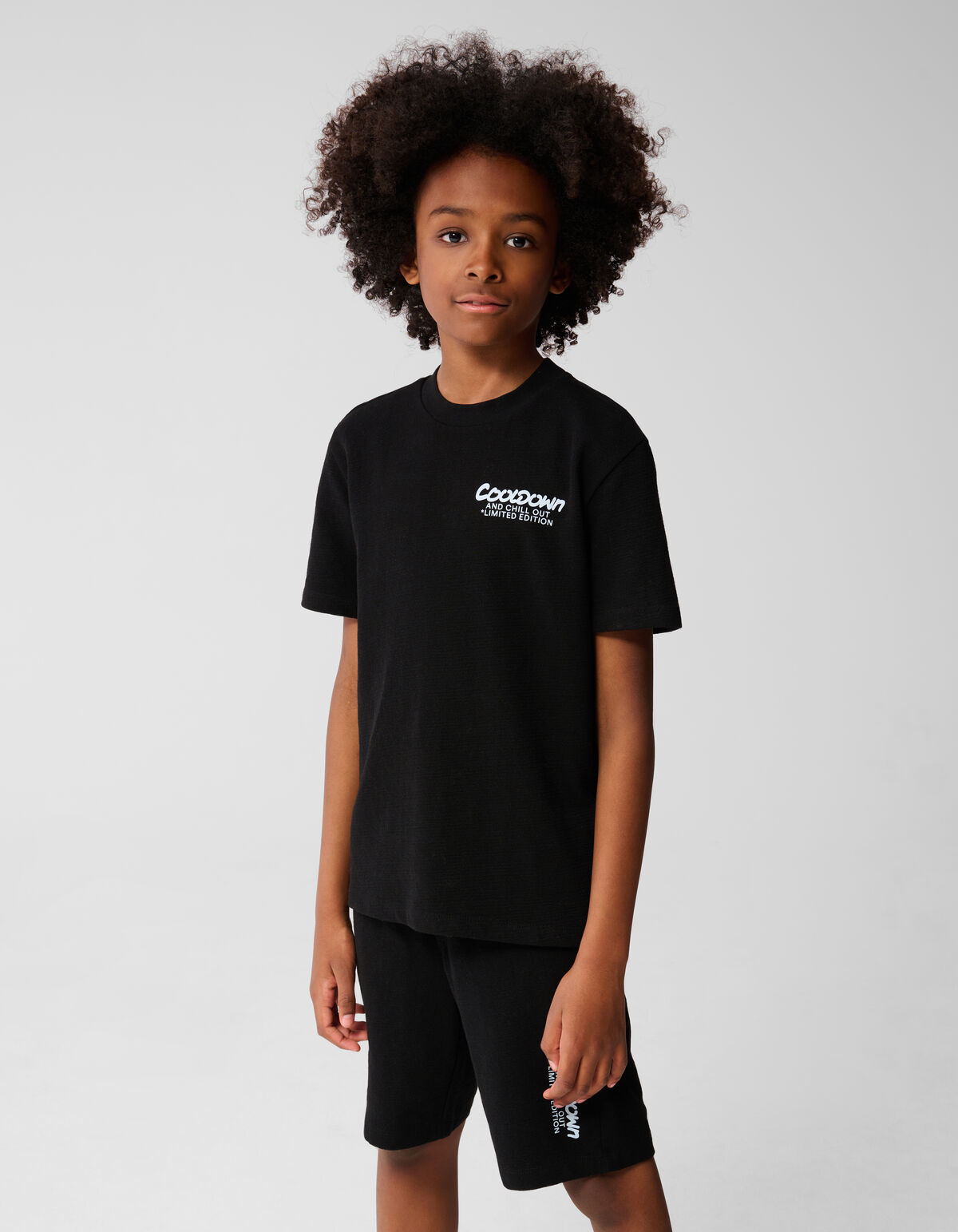Text T-shirt Schwarz SHOEBY BOYS