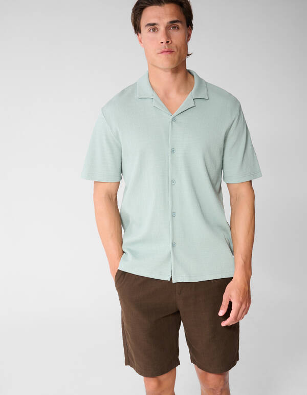 Struktur Overshirt Hellgr&uuml;n SHOEBY MEN