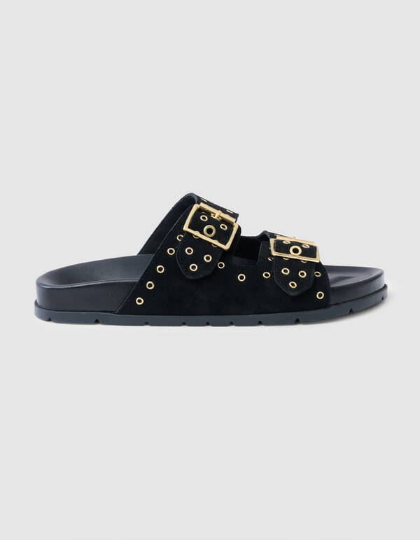 Sandalen mit Nieten Schwarz SHOEBY SHOES