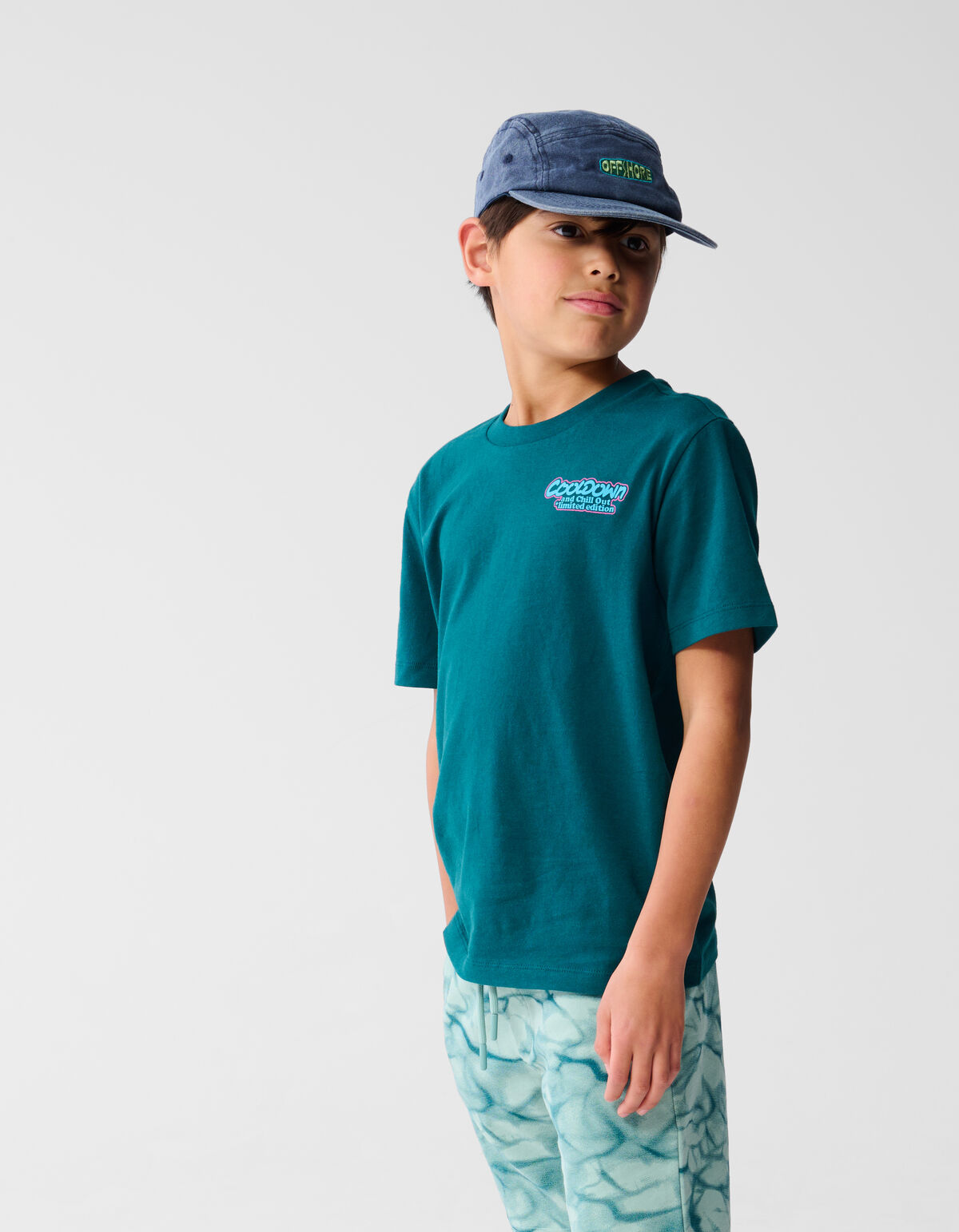 Cooldown Artwork T-shirt Dunkelgrün SHOEBY BOYS