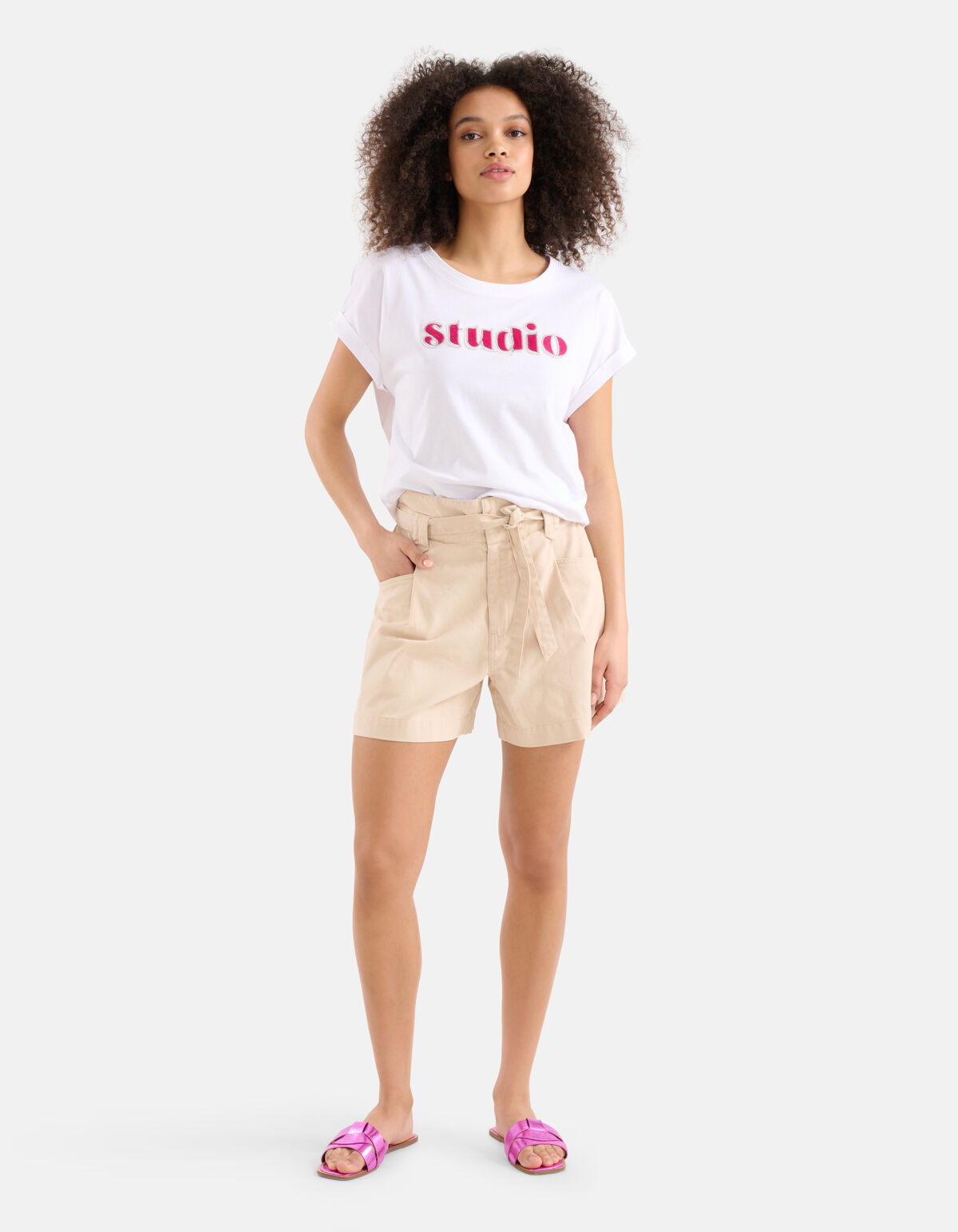 Artwork T-shirt Weiß SHOEBY WOMEN