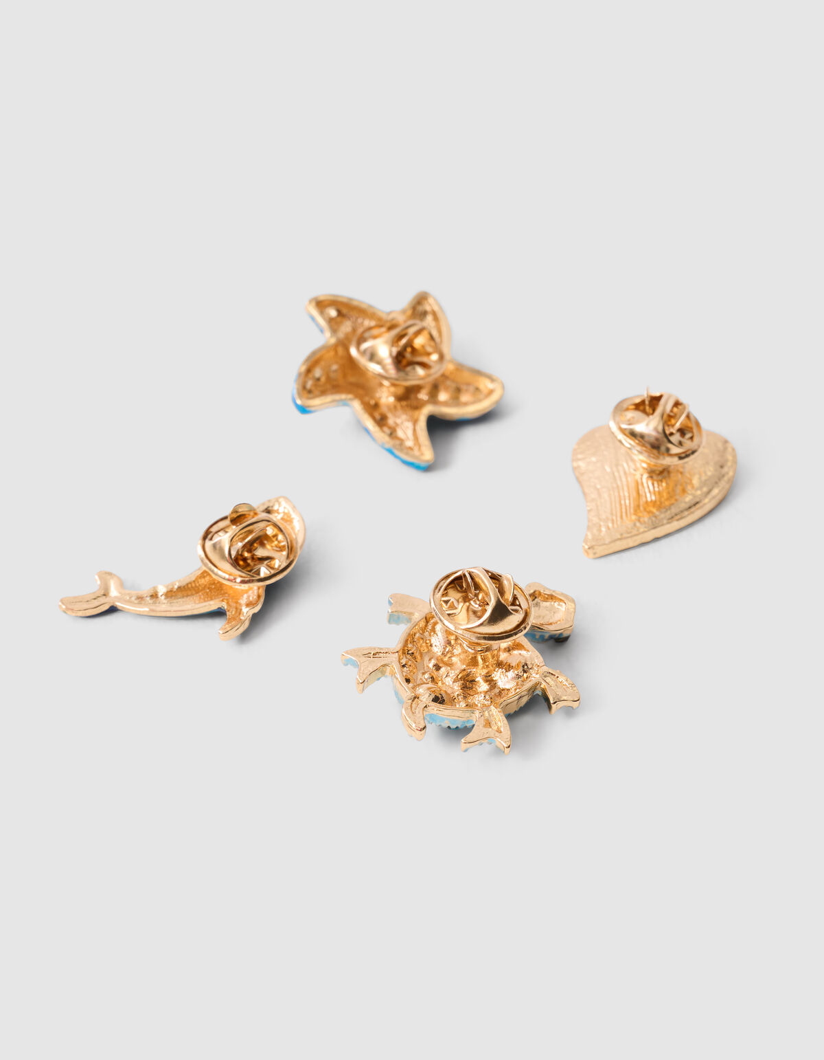 Broschen-Set Blau SHOEBY ACCESSOIRES