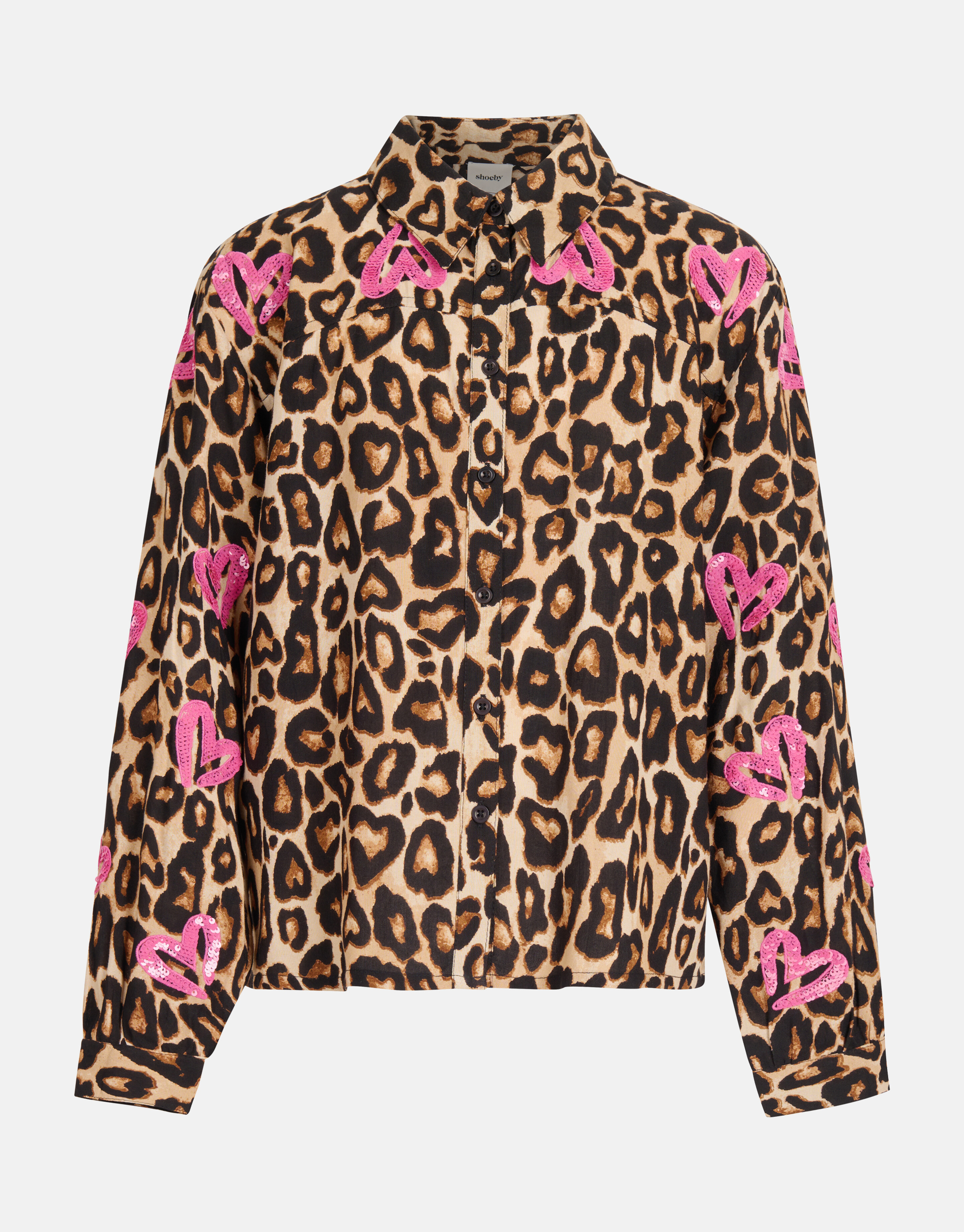 Bluse mit Leopardenmuster Braun SHOEBY GIRLS