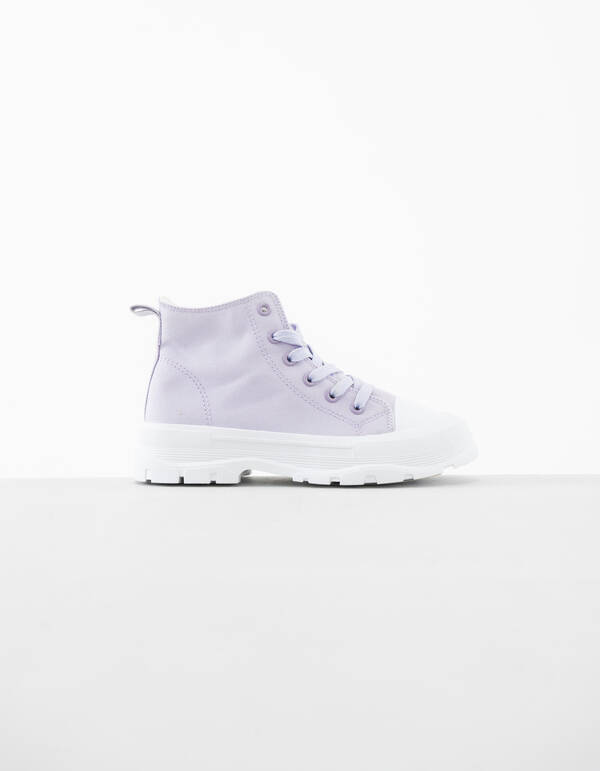 Canvas Stiefel Hellviolett SCHOENEN SHOEBY