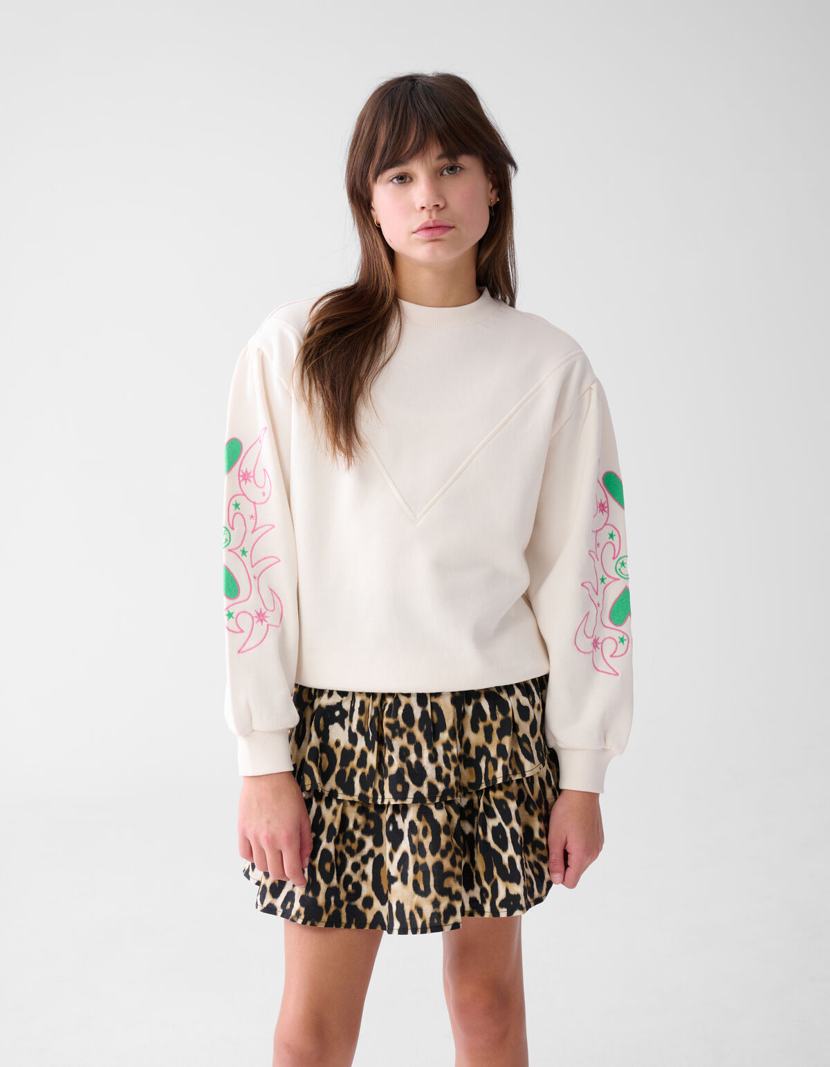 Bedruckter Leoparden-Rock Braun SHOEBY GIRLS