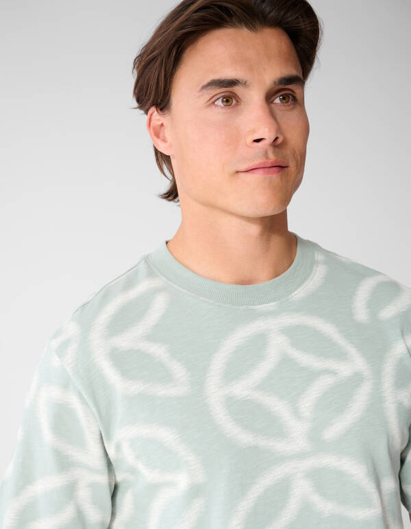 All Over Logo T-Shirt Hellgr&uuml;n SHOEBY MEN