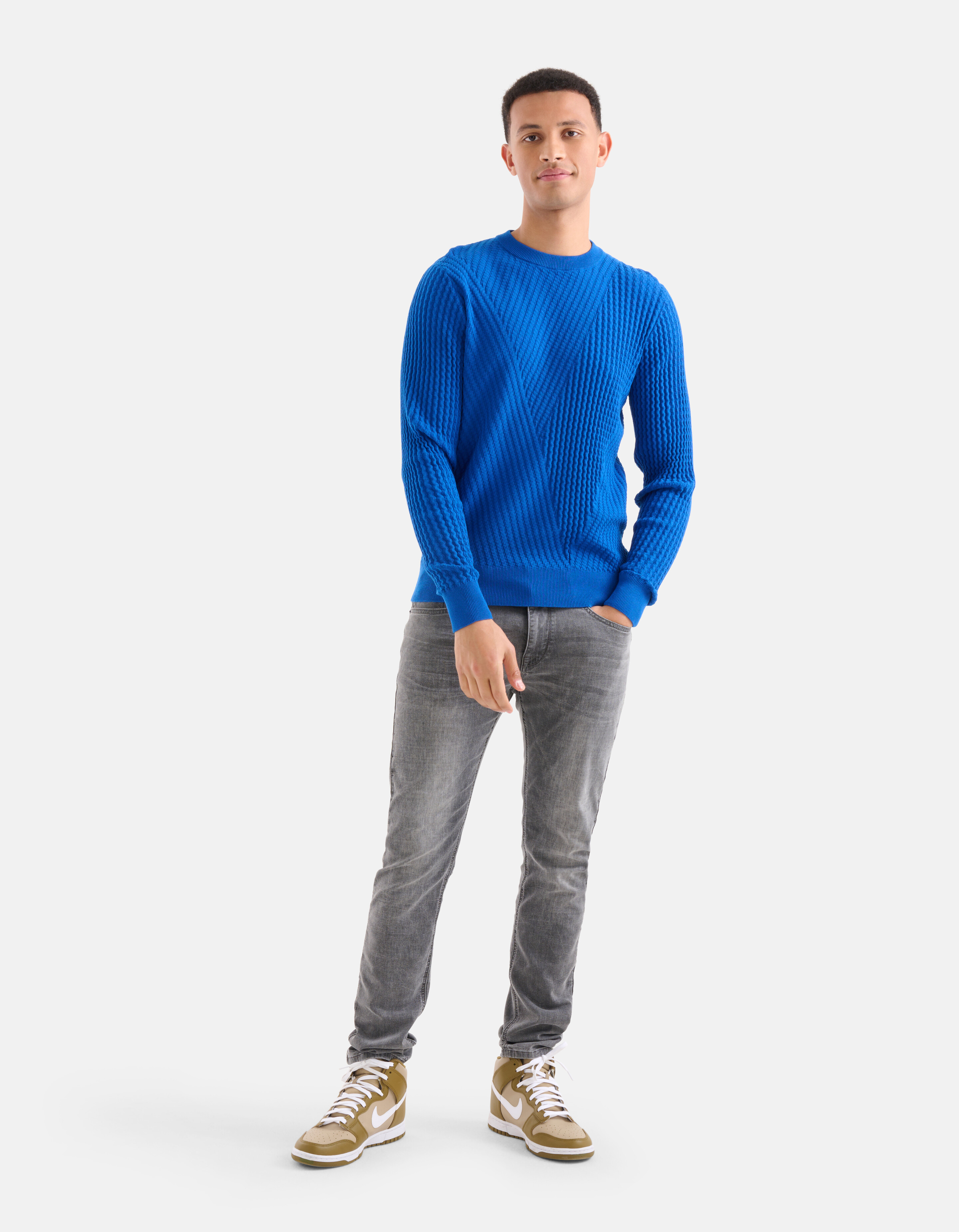 Gestreifter Pullover Blau SHOEBY MEN