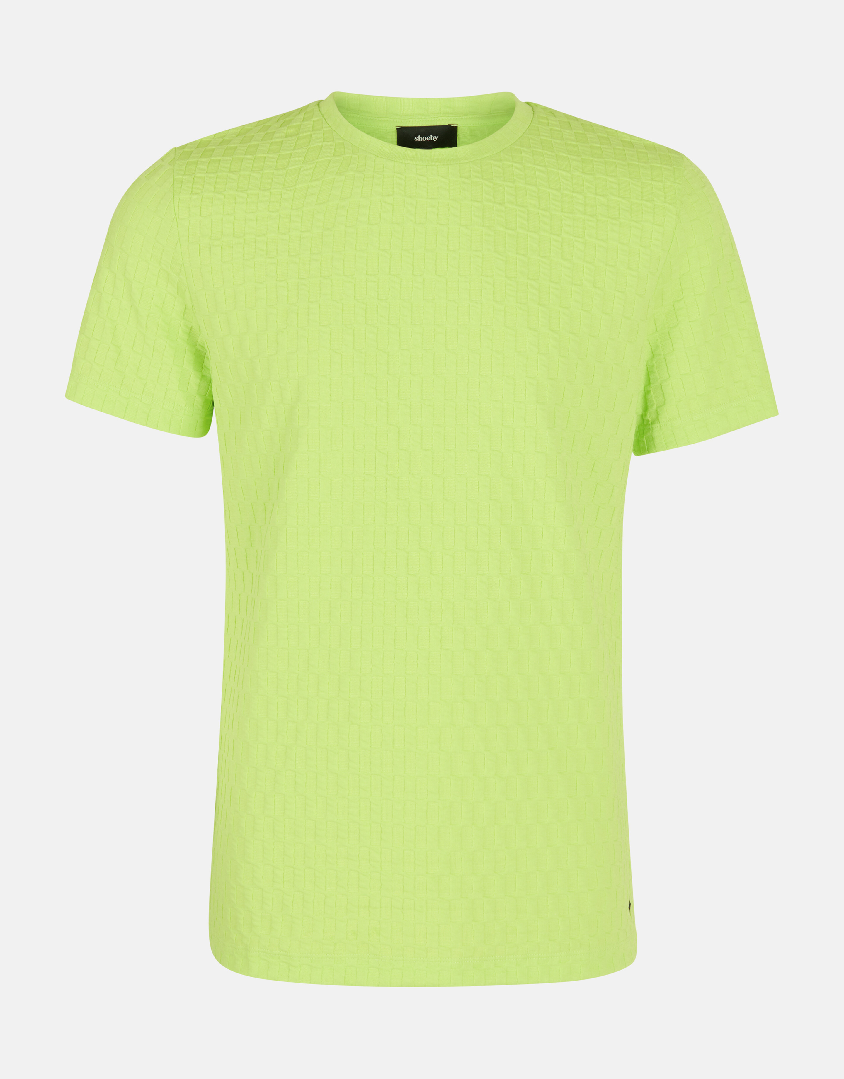 Jacquard-Streifen-T-Shirt Grün SHOEBY MEN