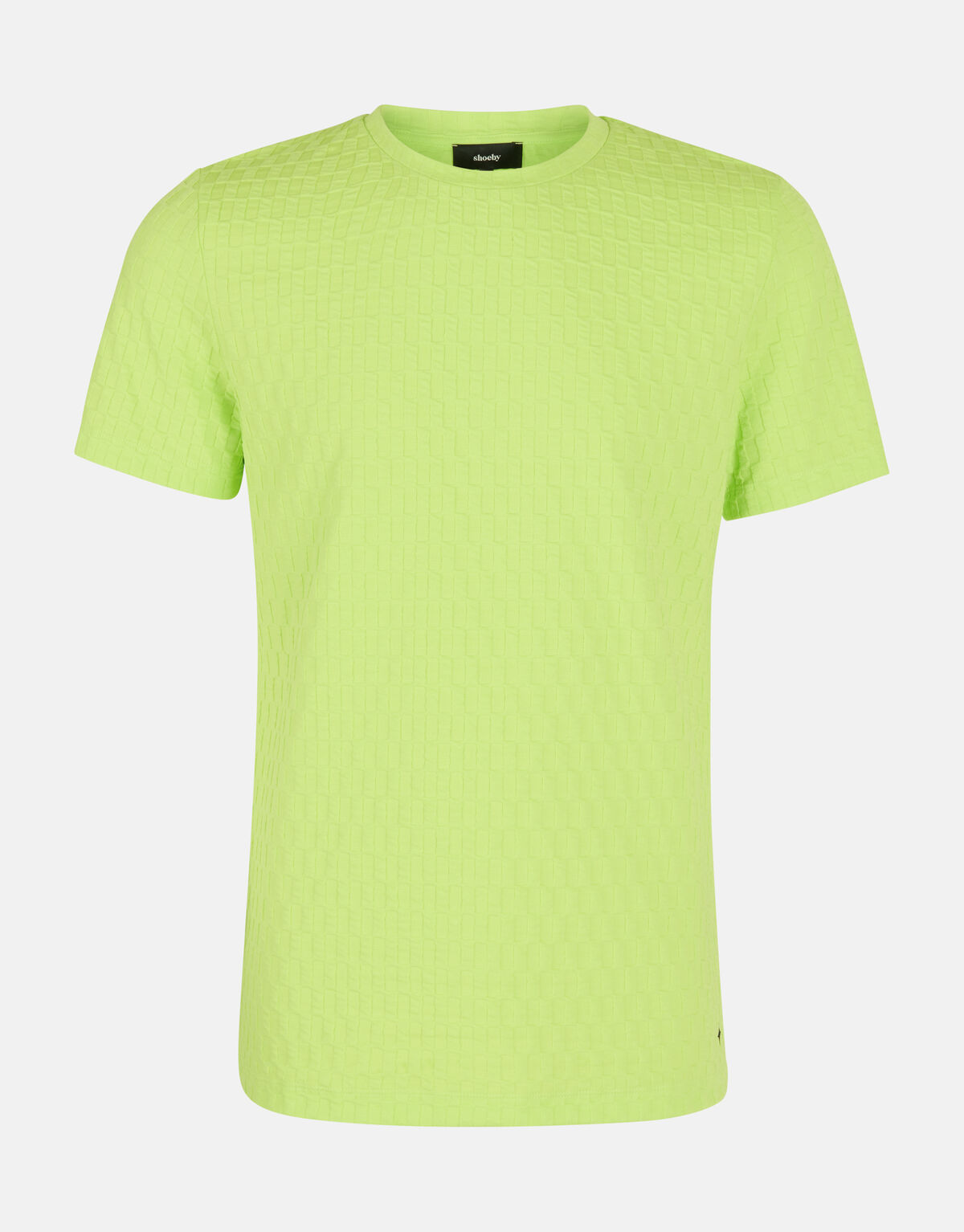 Jacquard-Streifen-T-Shirt Grün SHOEBY MEN