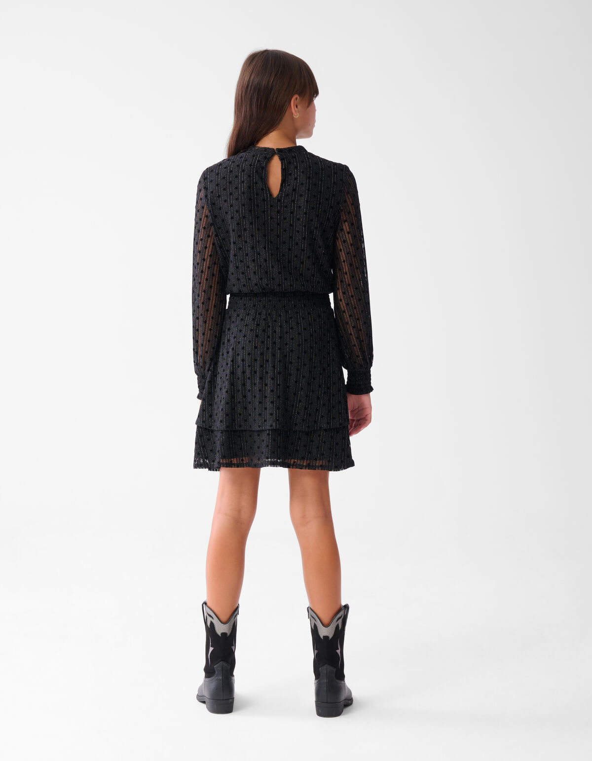 Mesh Kleid Schwarz SHOEBY GIRLS