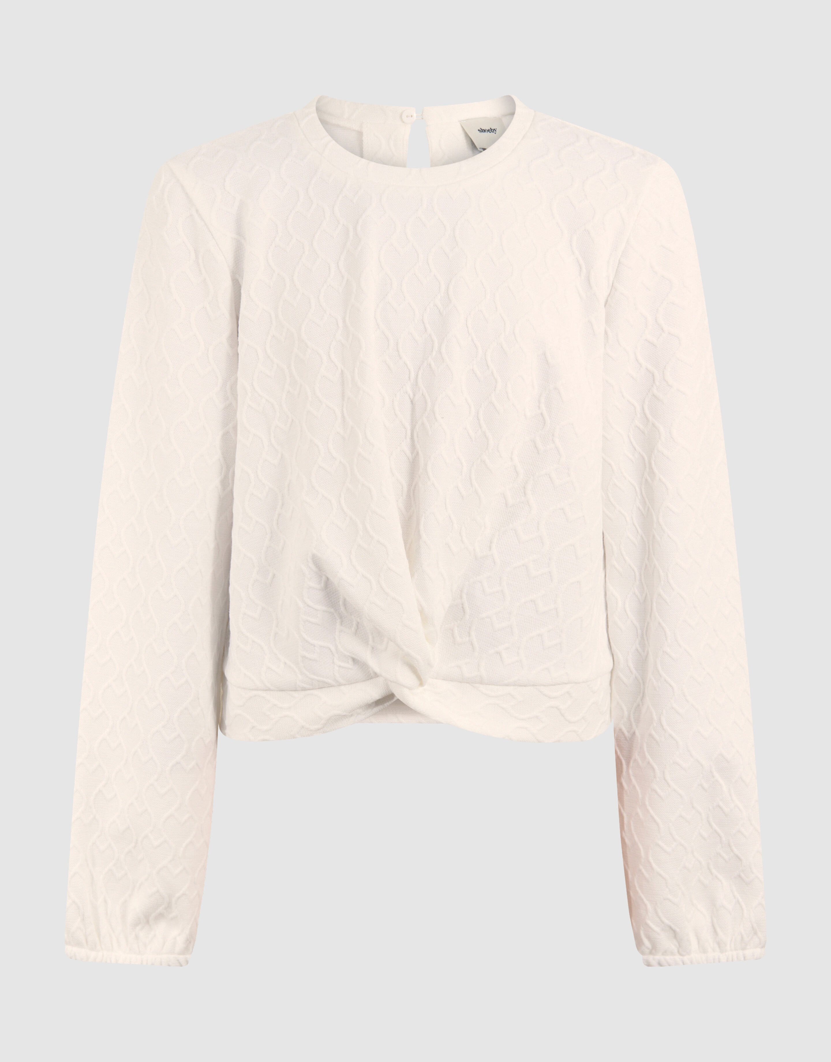 Herz-Wickeltop Off White SHOEBY GIRLS