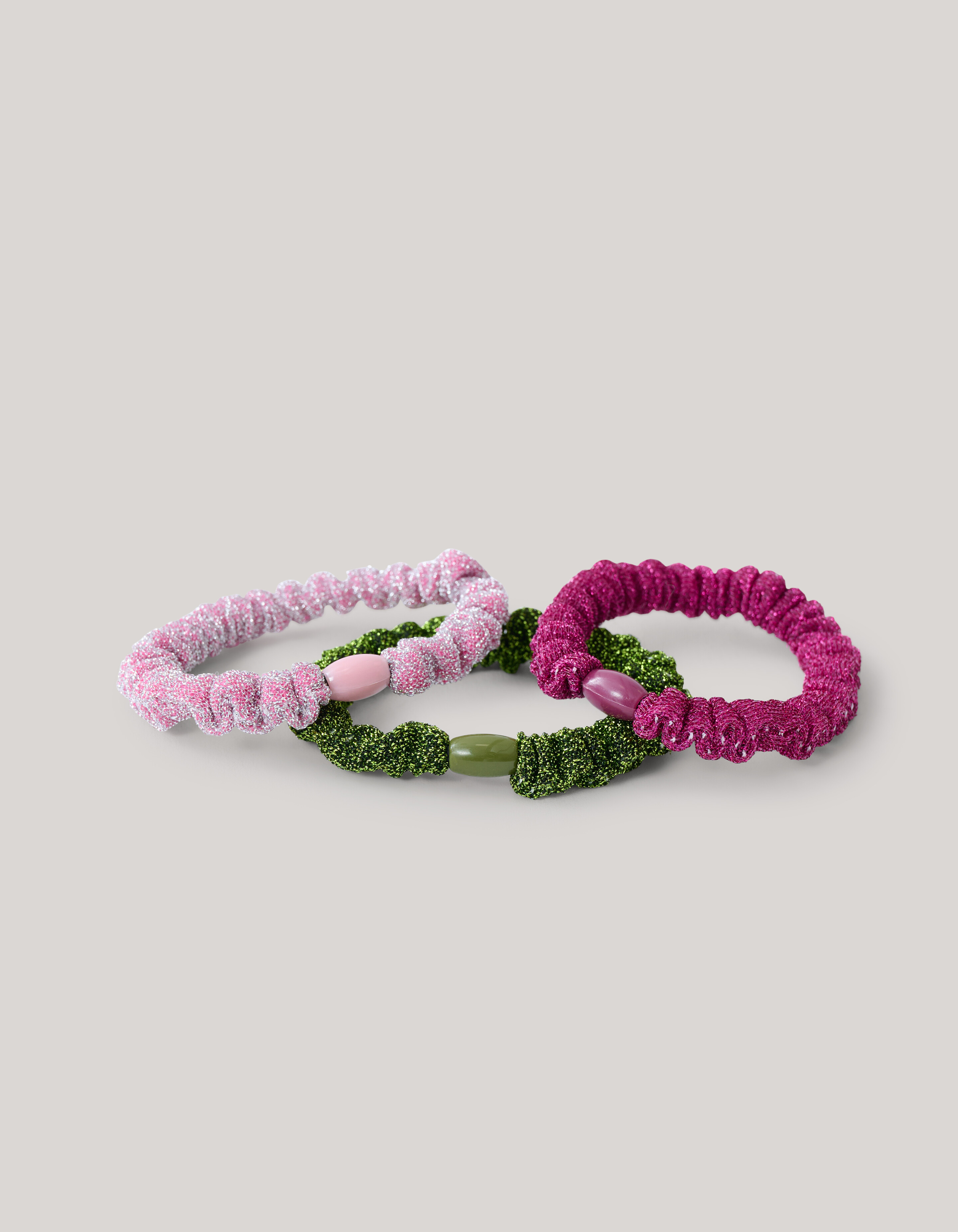 Glitzer-Gummiband-Set Mehrfarbig SHOEBY ACCESSOIRES