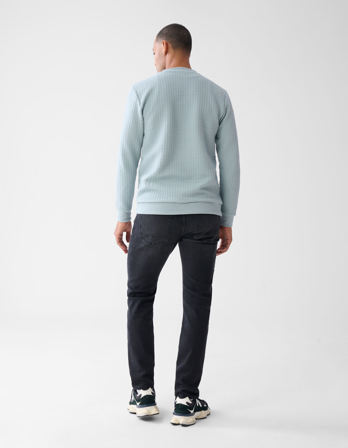 Slim Fit Jeans Washed Black L32 SHOEBY MEN