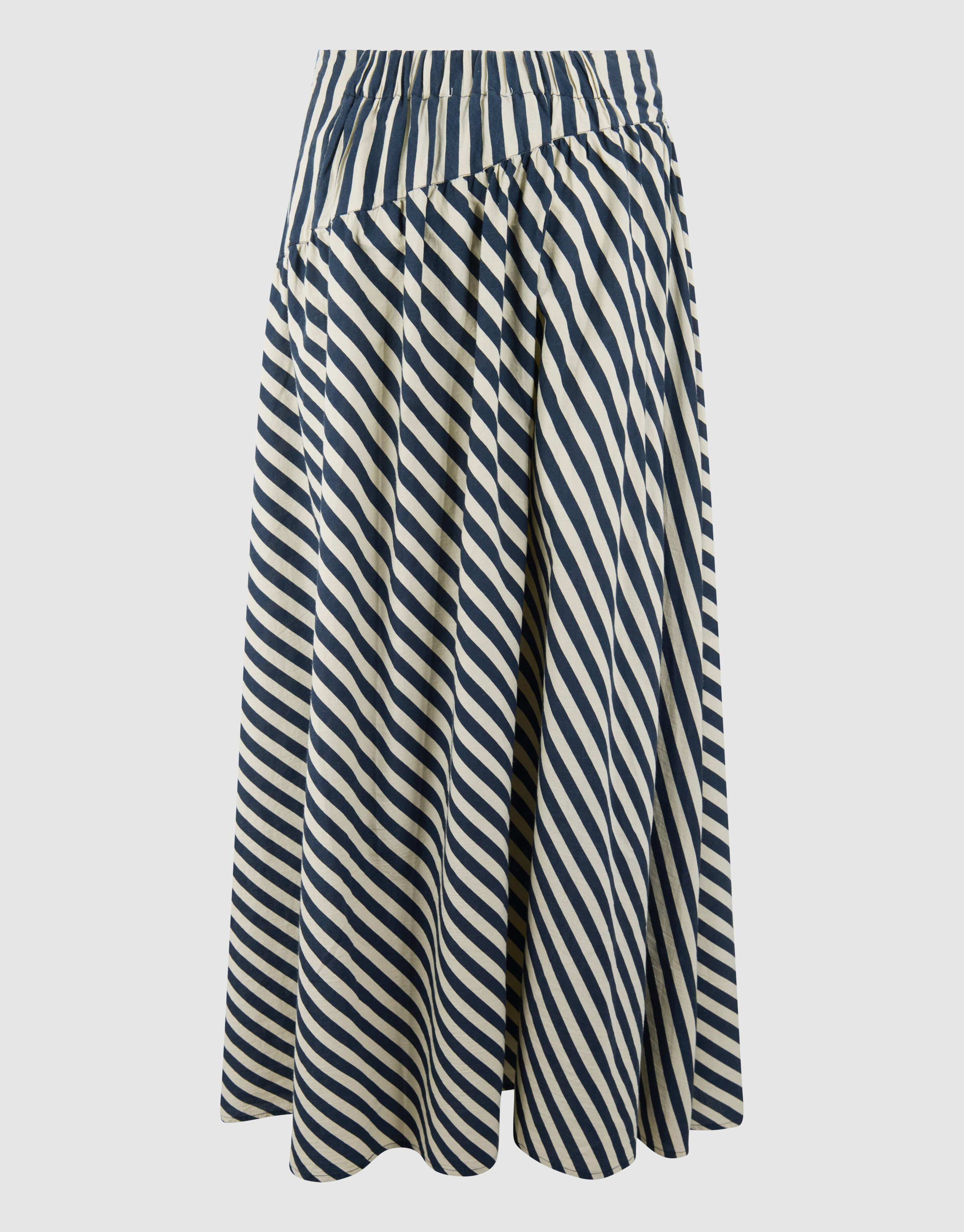 Gestreifter Maxi-Rock Hellgr&uuml;n von Lonneke SHOEBY WOMEN