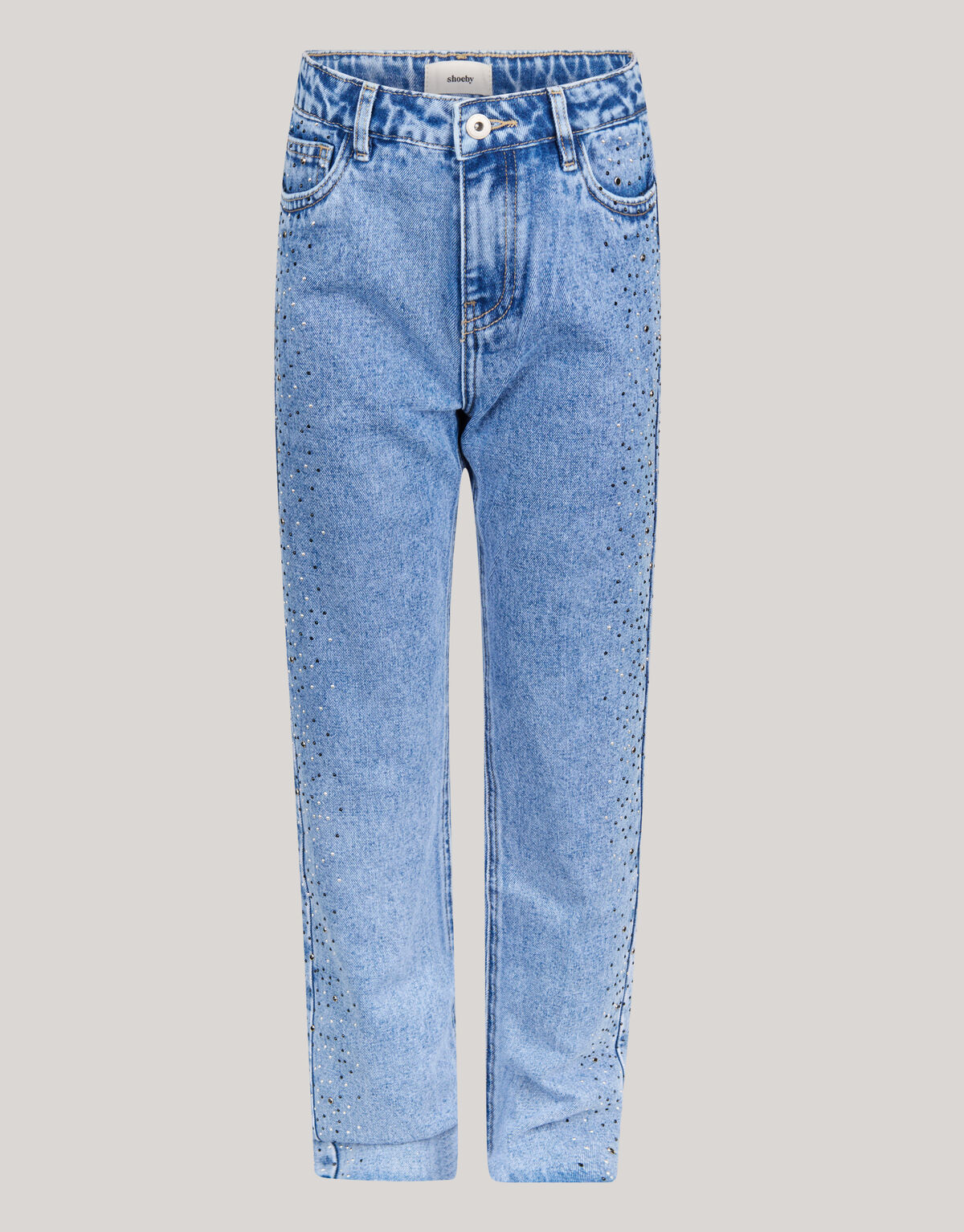 Studs Straight Fit Jeans Blau SHOEBY GIRLS