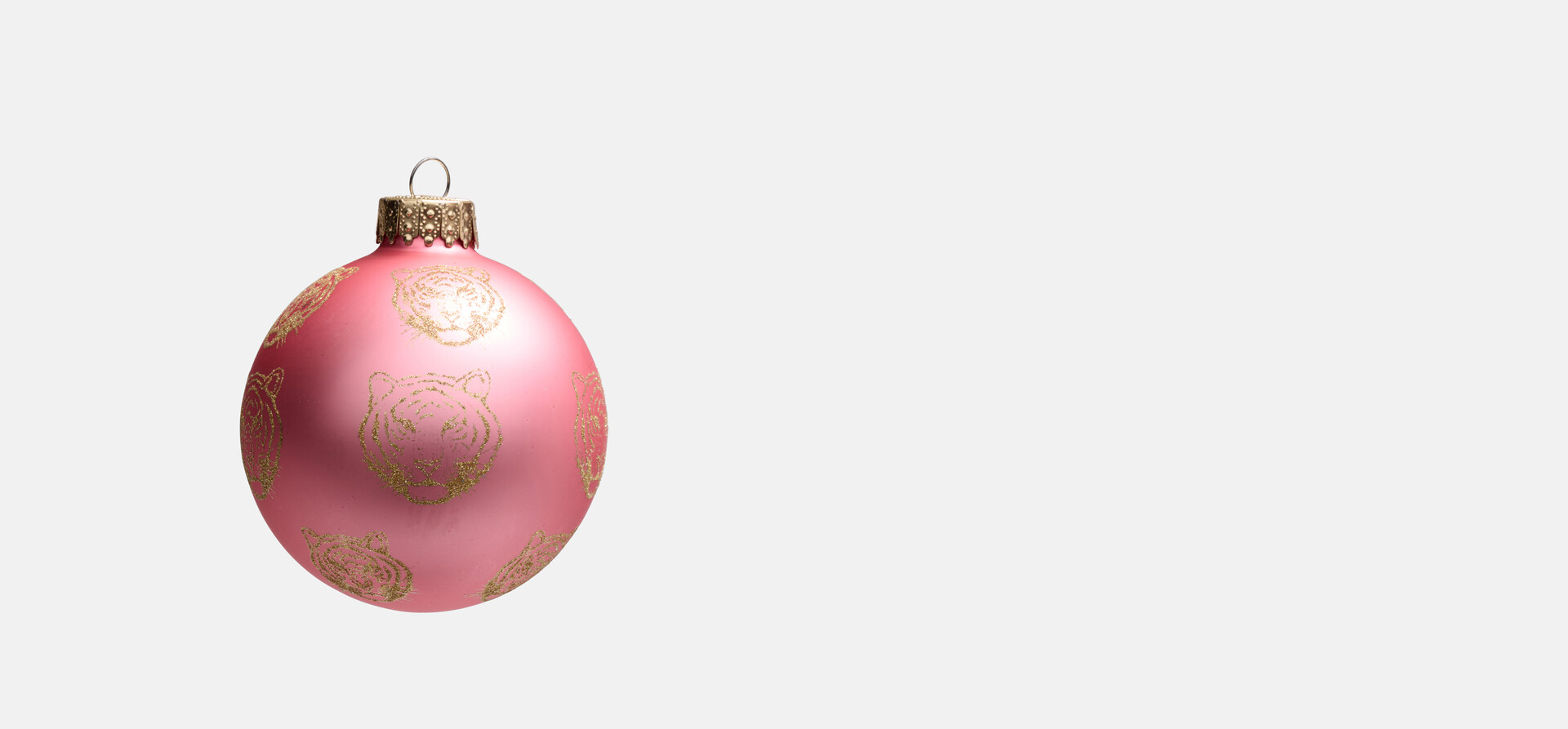 Leopard Weihnachtskugel Rosa von Fred SHOEBY ACCESSOIRES