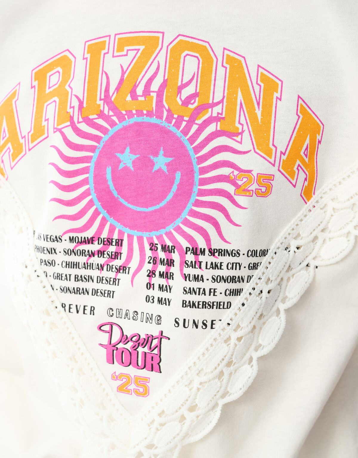 Arizona Spitzen-T-Shirt Broken White SHOEBY GIRLS