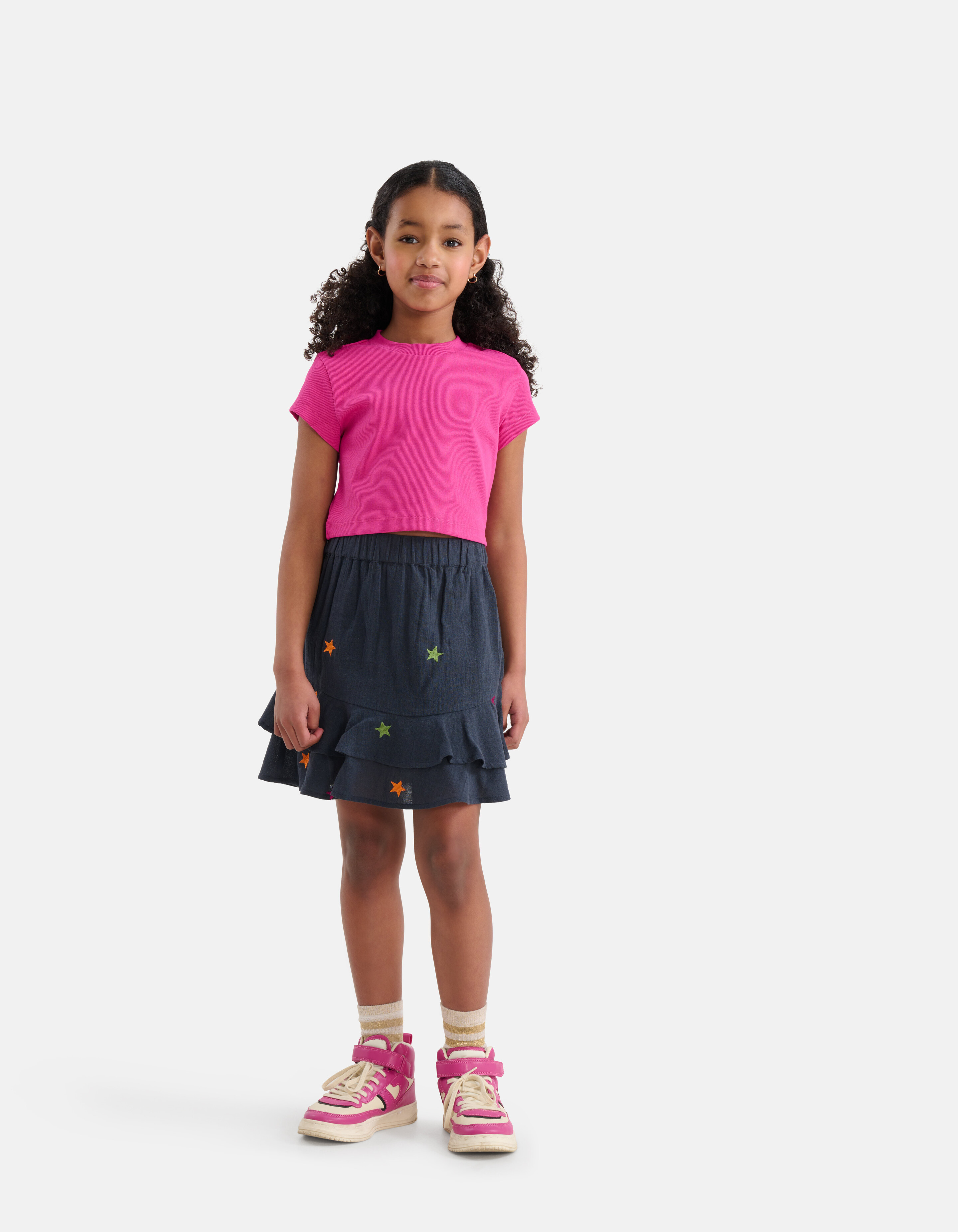 Bedruckter Sterne-Rock Dunkelgrau SHOEBY GIRLS