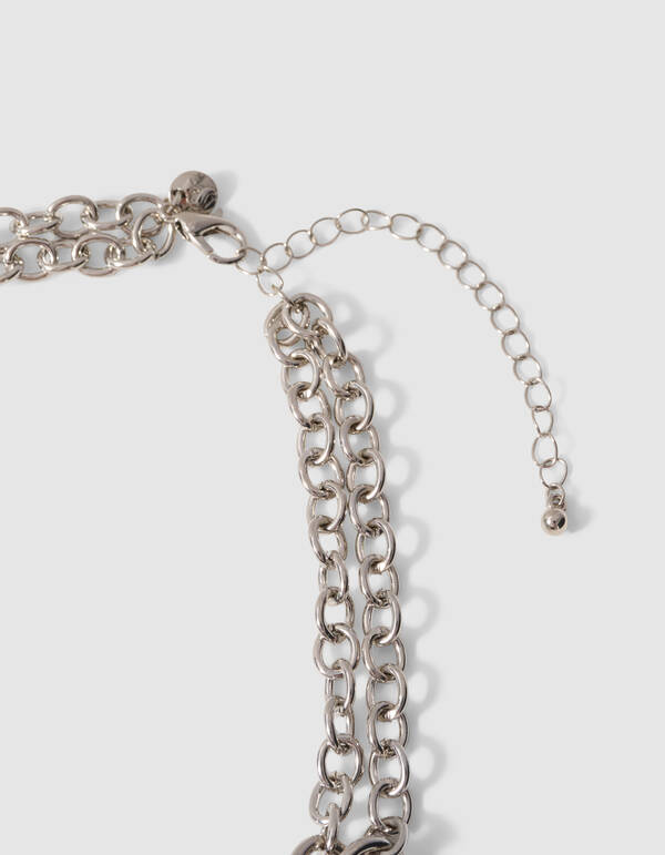 Square Ketting Zilver SHOEBY ACCESSOIRES