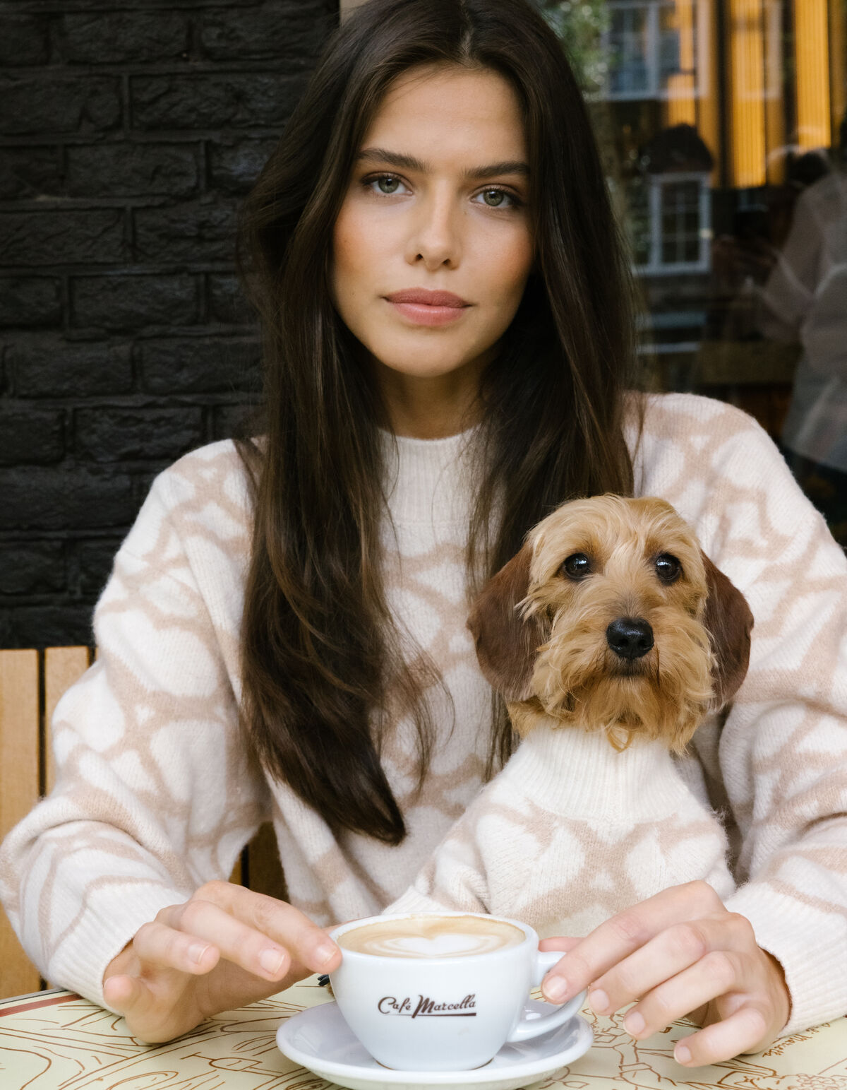 Pullover mit Herzmotiv Off White von Furmey SHOEBY WOMEN