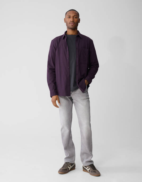 Twillhemd, dunkelrot SHOEBY MEN