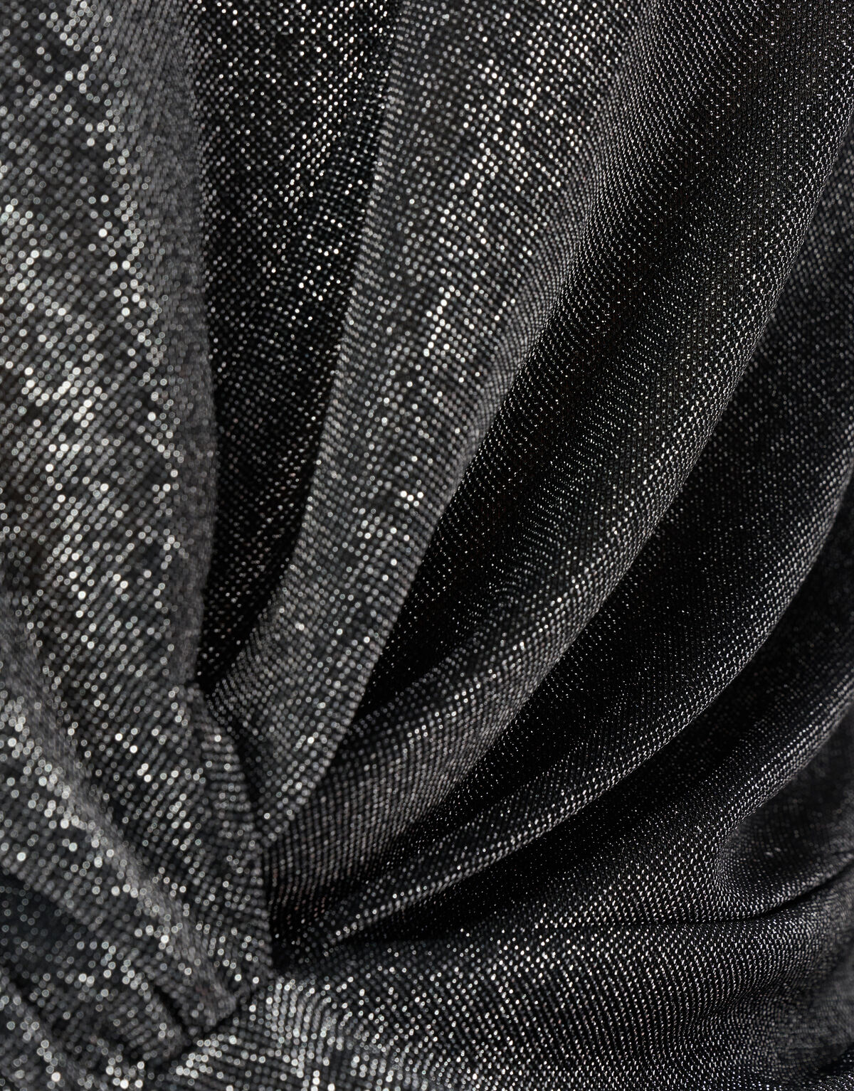 Glitzer Wasserfall Top Grau SHOEBY WOMEN